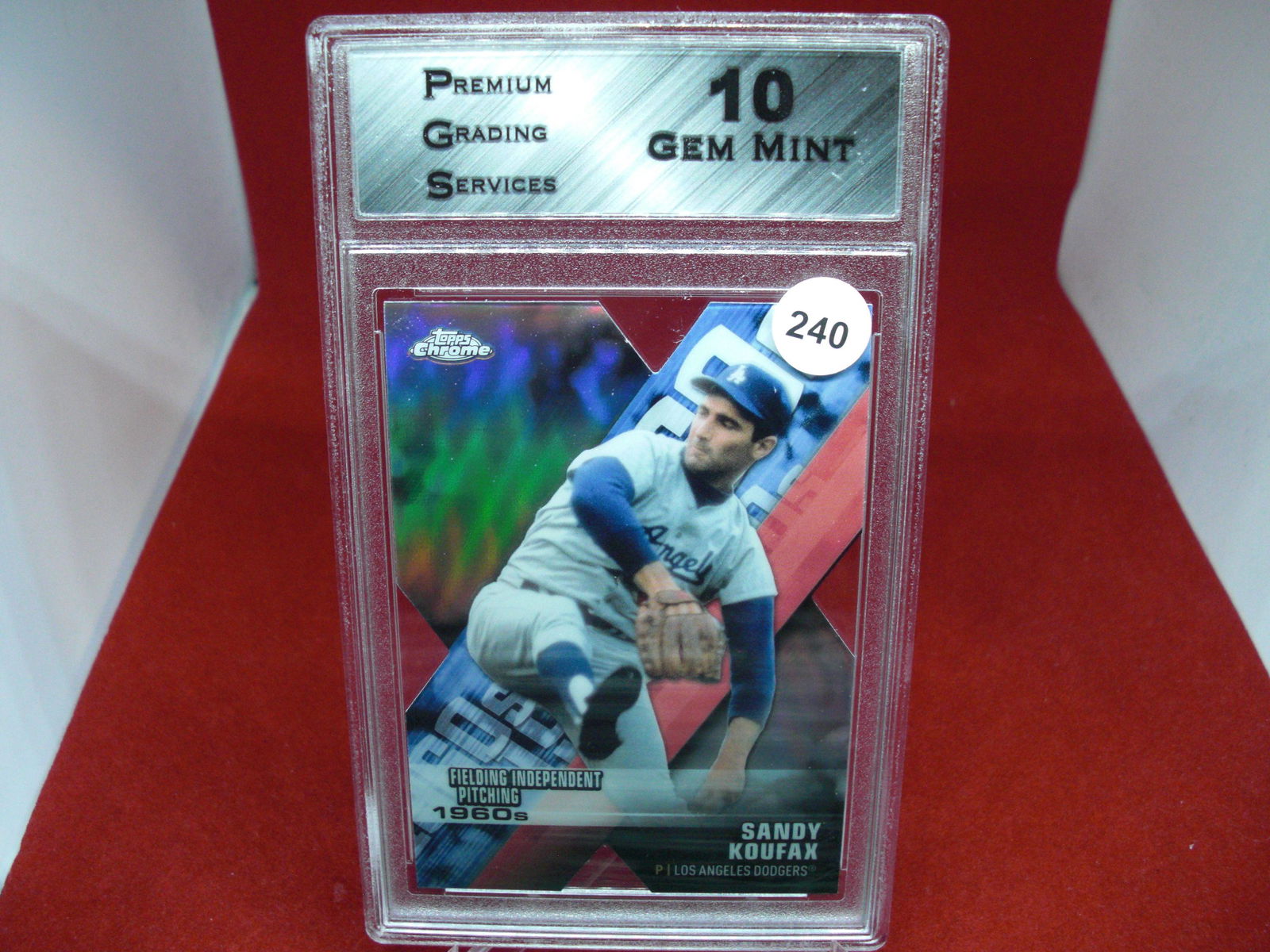 PGS Gem 10 Sandy koufax Topps Chrome diecut (1 of 1)