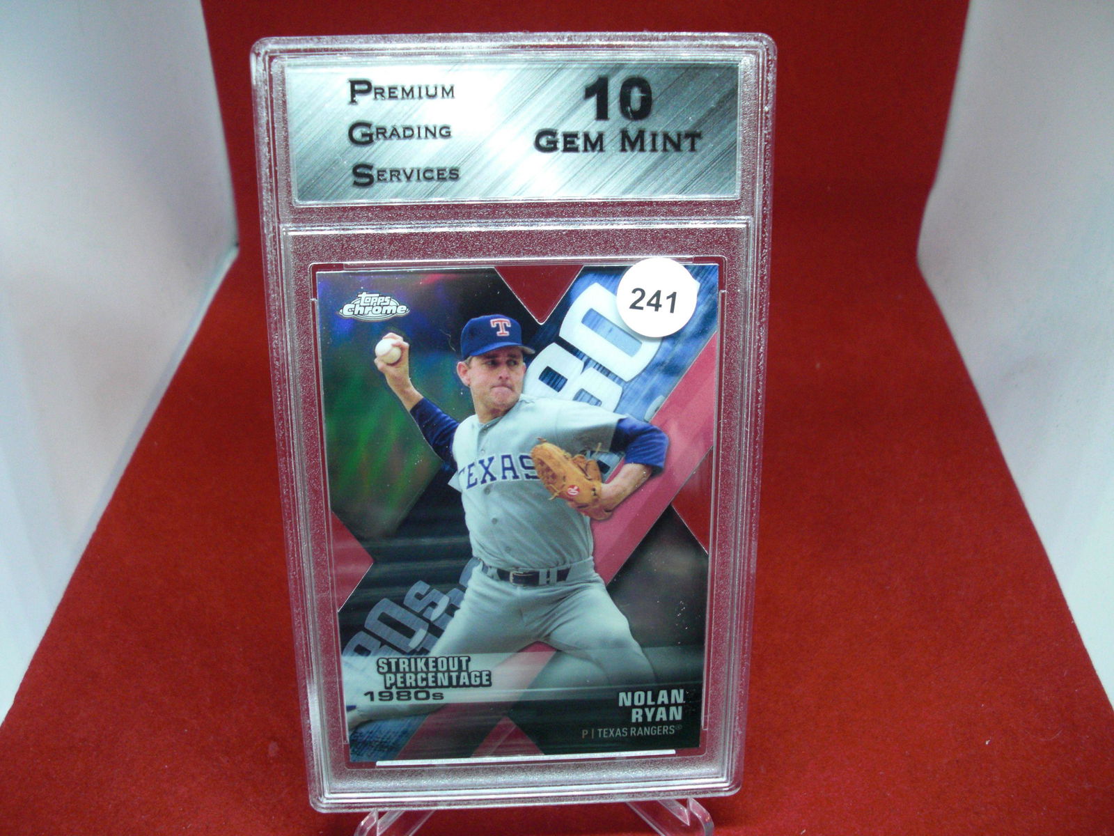 PGS Gem 10 Nolan Ryan Topps Chrome diecut (1 of 1)