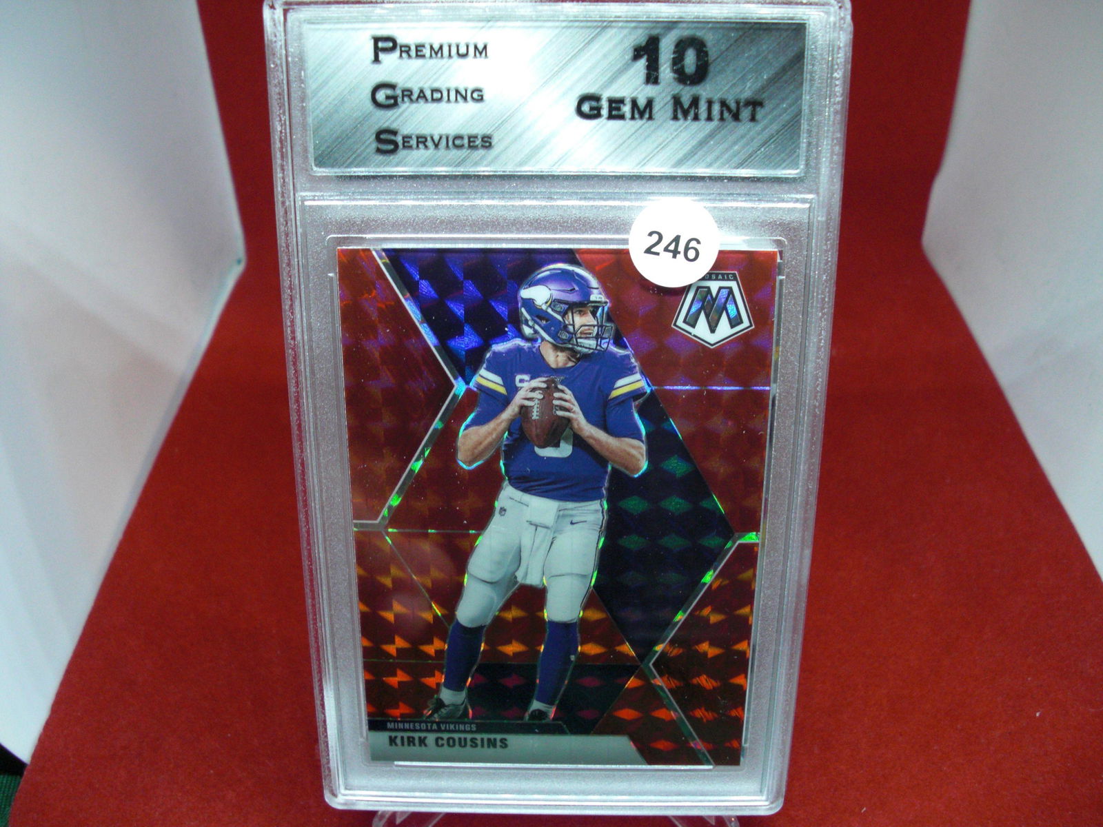 PGS Gem 10 kirk cousins red mosaic (1 of 1)