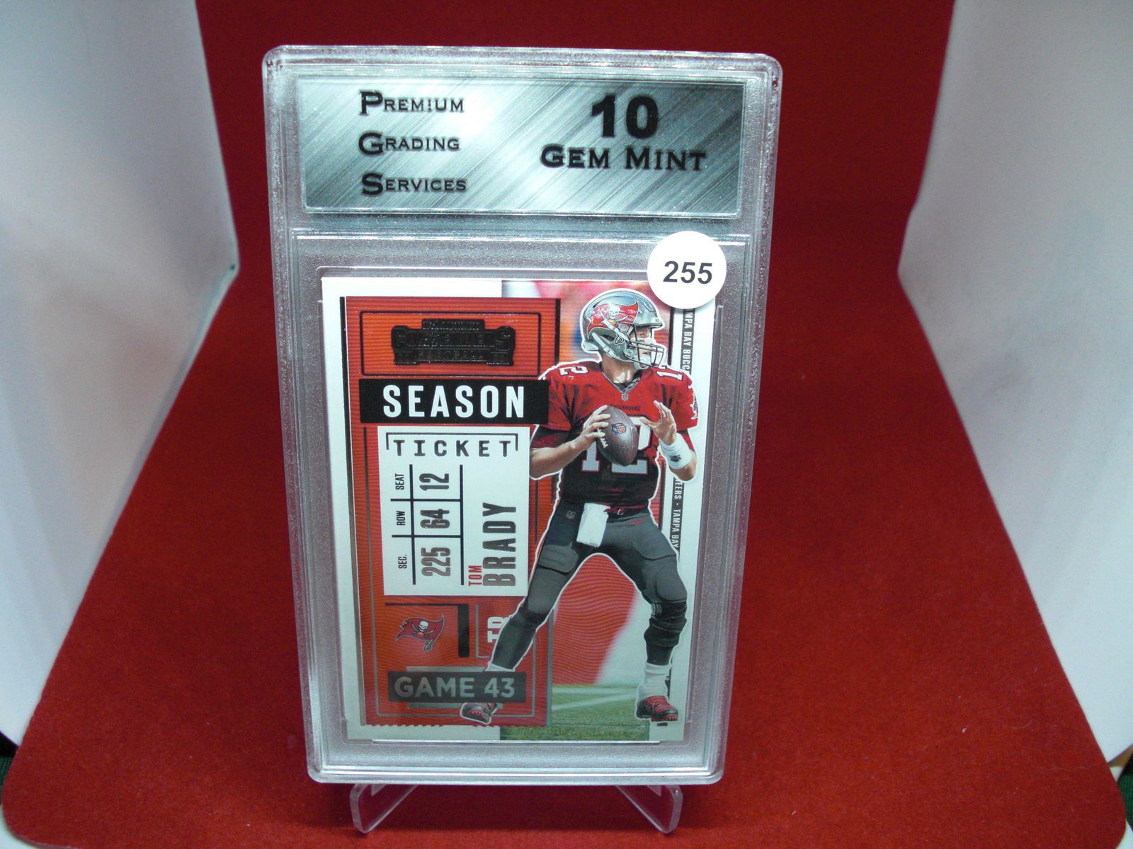 PGS Gem 10 Tom Brady season ticket (1 of 1)