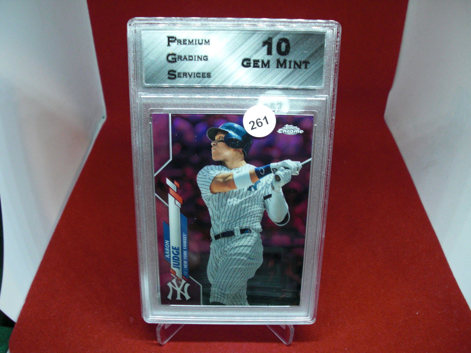 PGS Gem 10 aaron judge pink refractor (1 of 1)