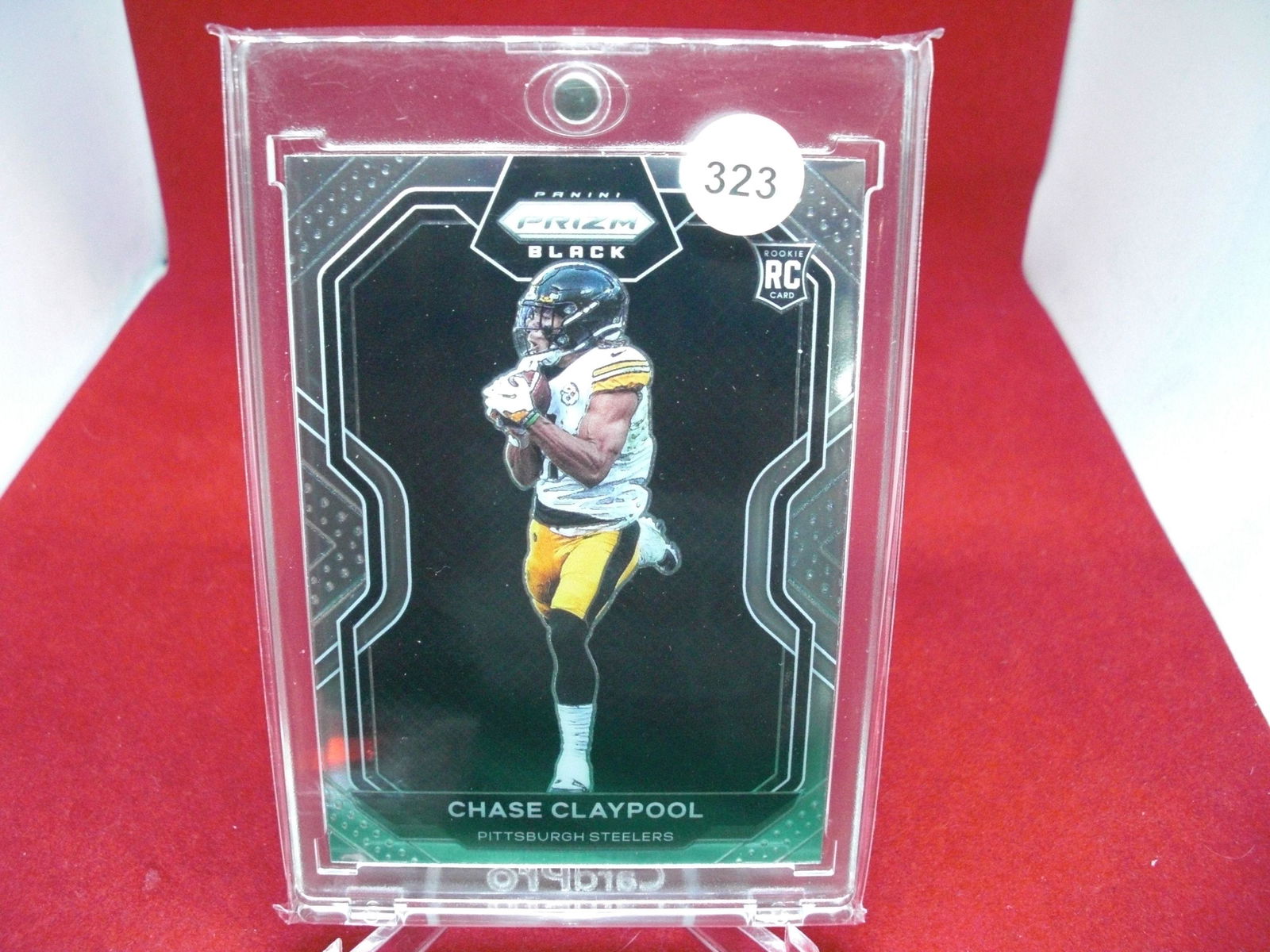 chase claypool prizm black rookie card (1 of 1)