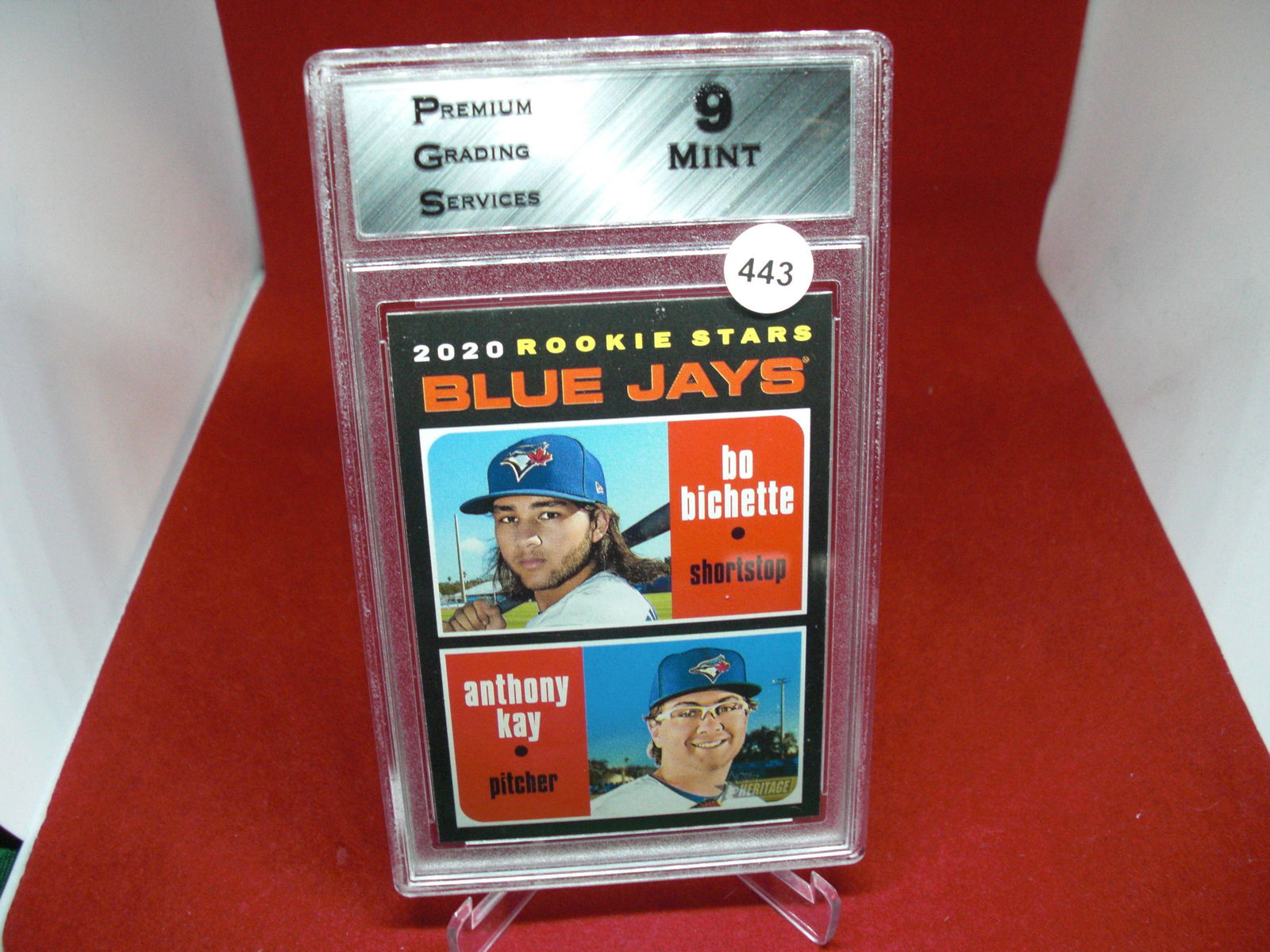 PGS graded 9 bo bichette rookie card (1 of 1)