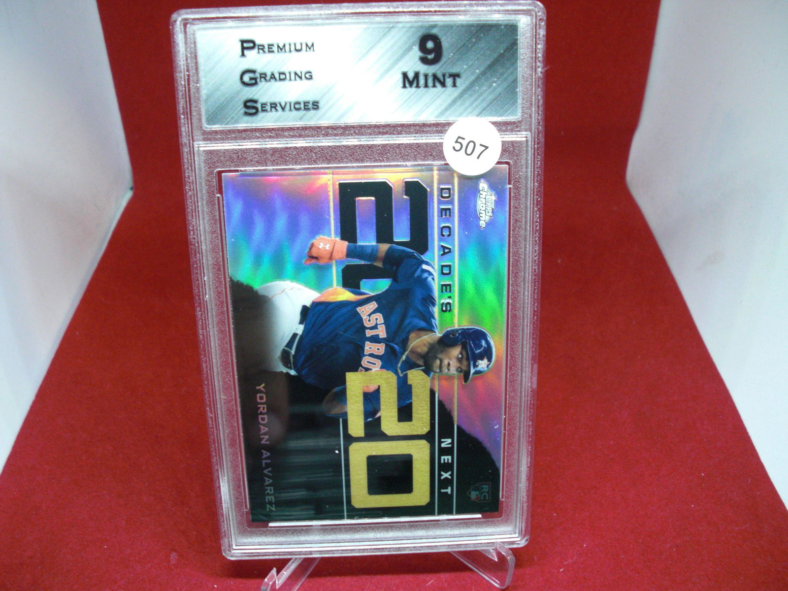 PGS graded 9 Yordan Alvarez rookie card (1 of 1)