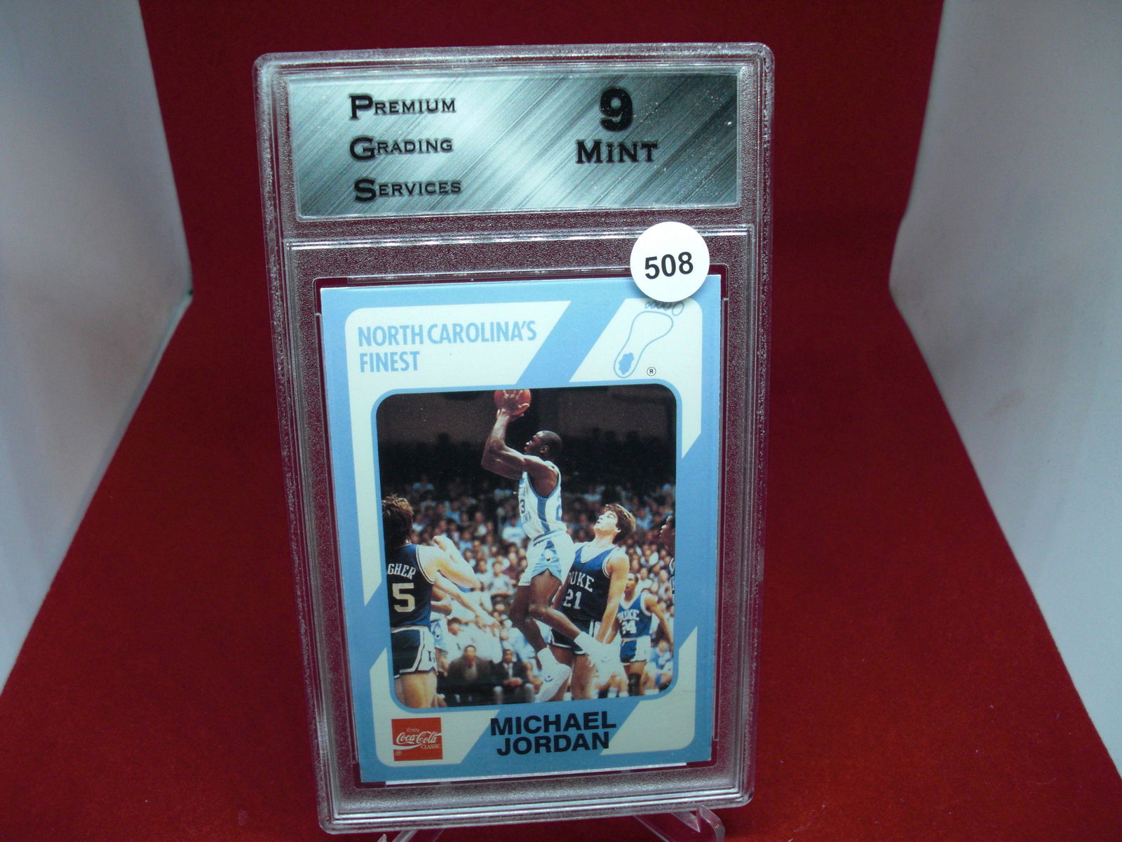 PGS graded 9 Michael Jordan Coca Cola North Carolina (1 of 1)