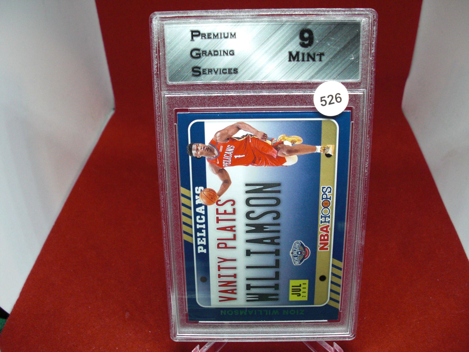 PGS 9 Zion Williamson vanity plates (1 of 1)