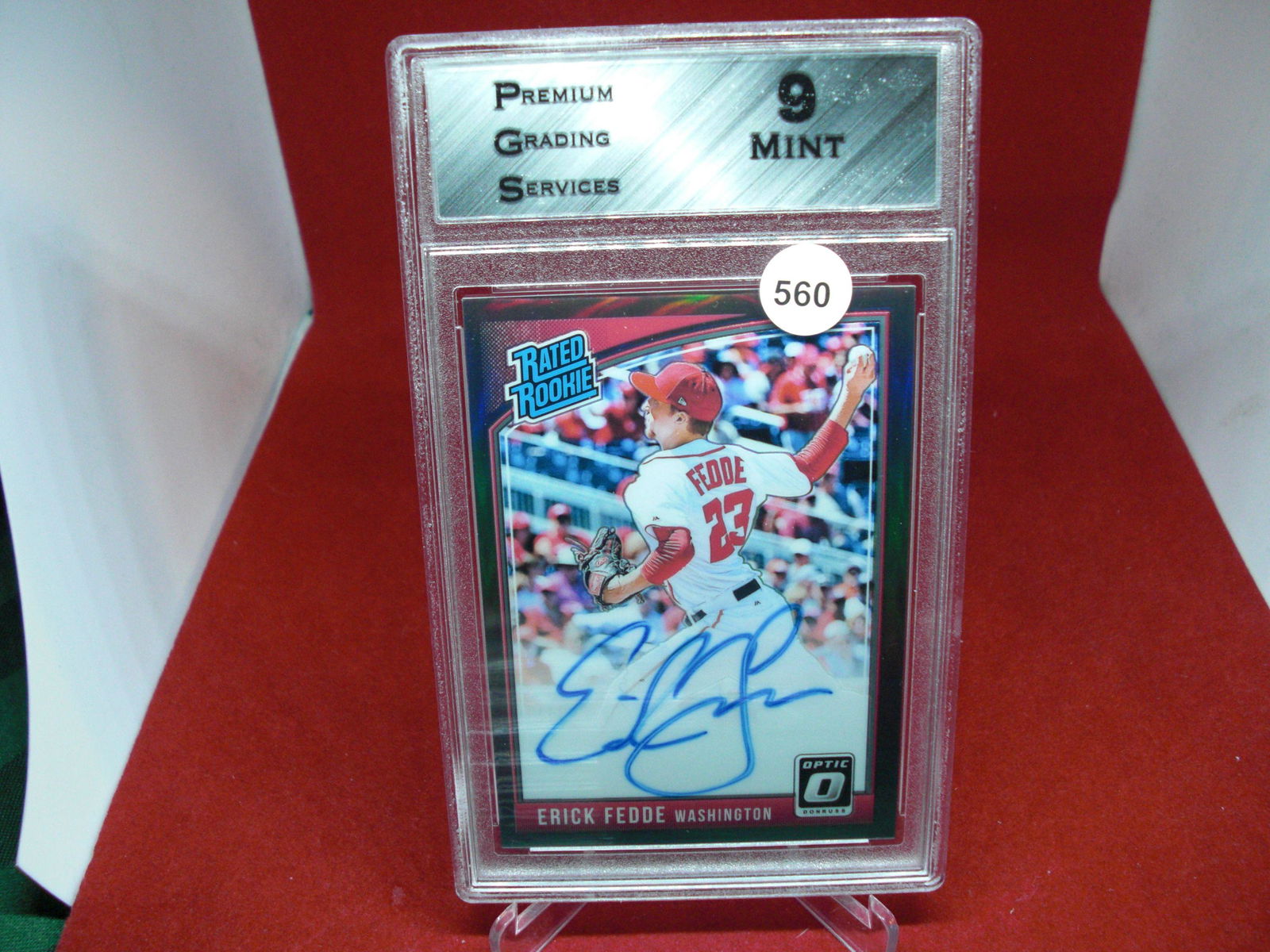 PGS 9 erick fedde optix rated rookie auto (1 of 1)