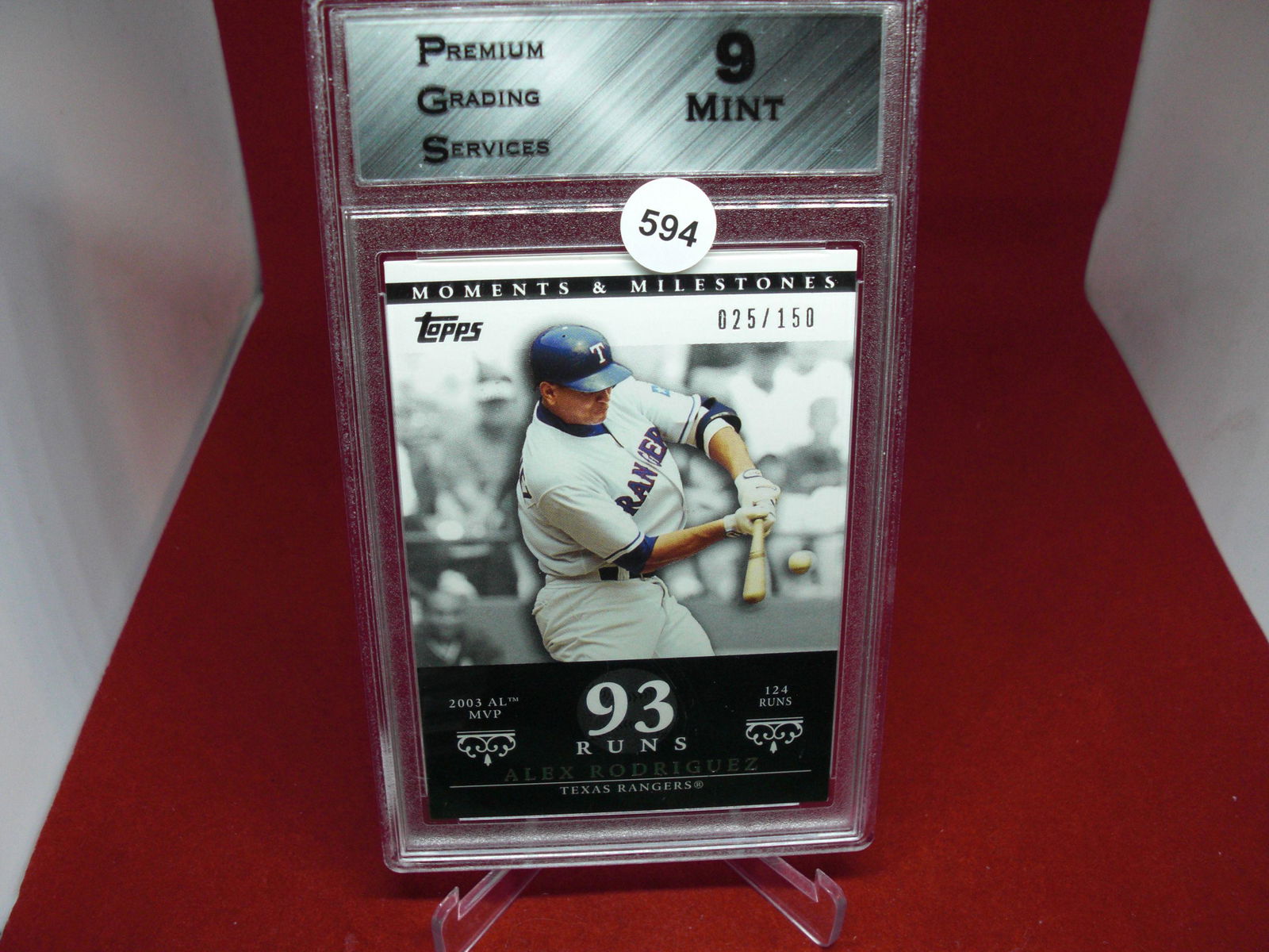 PGS 9 Alex Rodriguez numbered short print 025/150 (1 of 1)