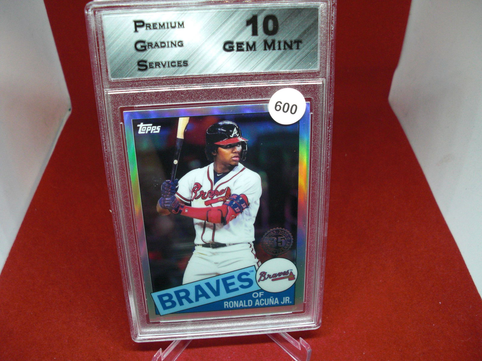 PGS gem 10 Ronald acuna 1985 refractor (1 of 1)