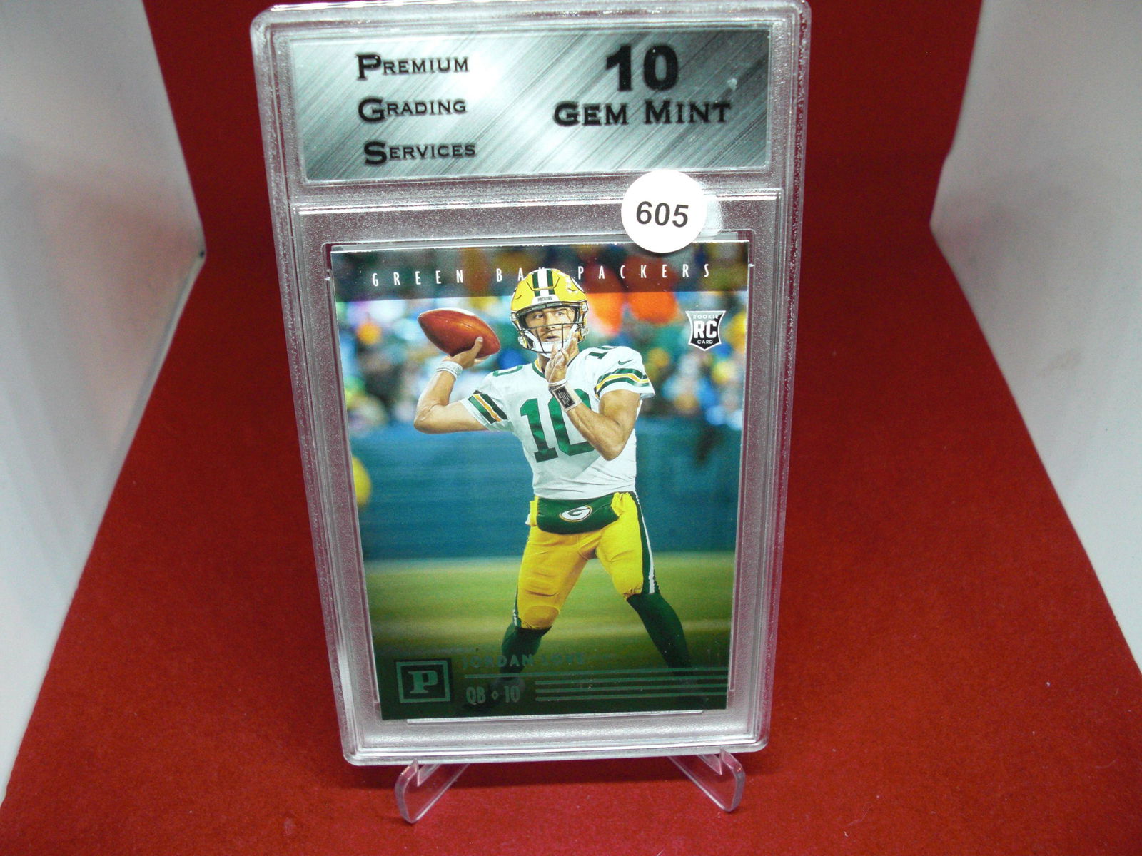 PGS gem 10 Jordan Love rookie card (1 of 1)