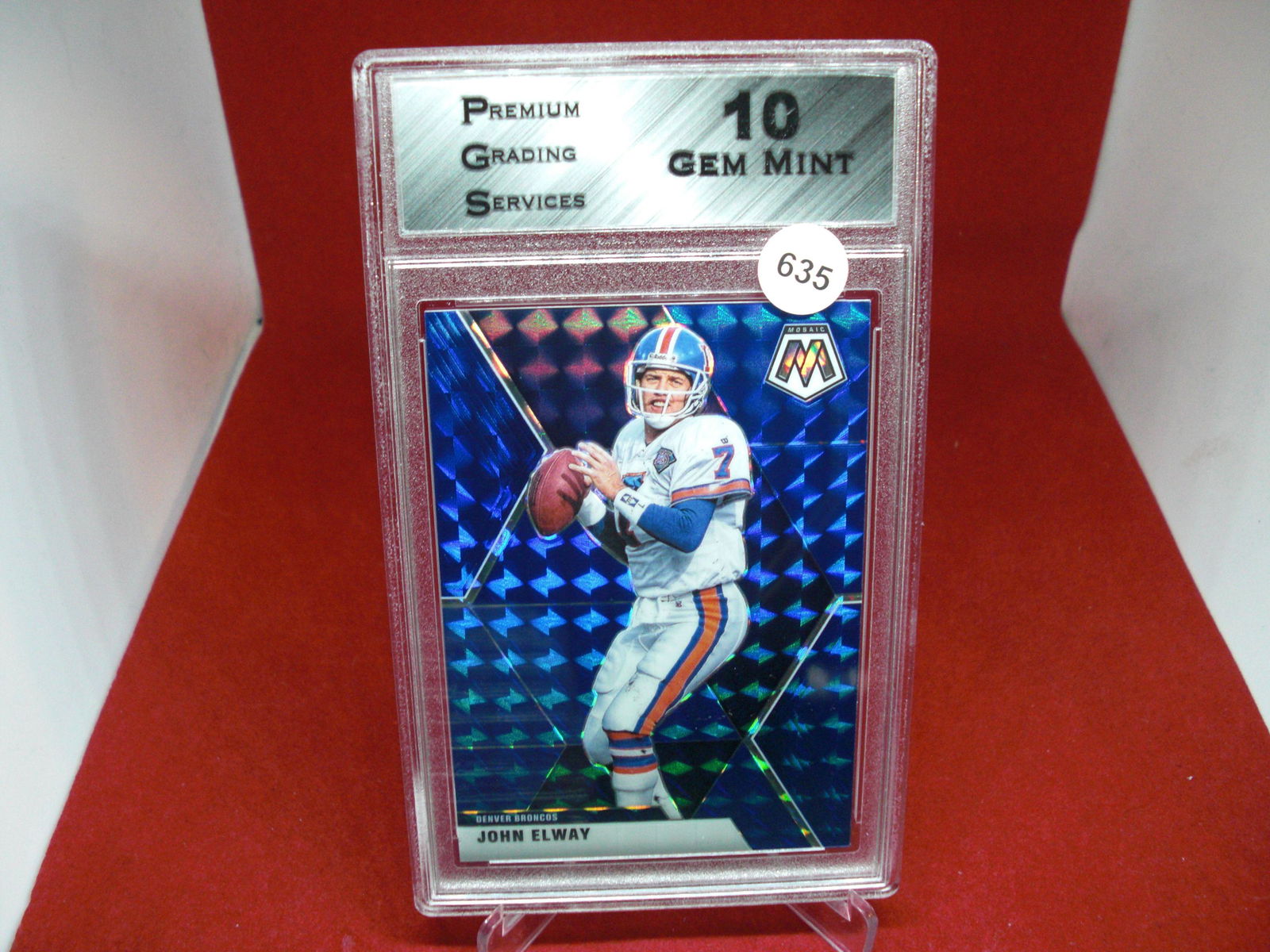 PGS gem 10 john elway blue mosaic 69/99 (1 of 1)