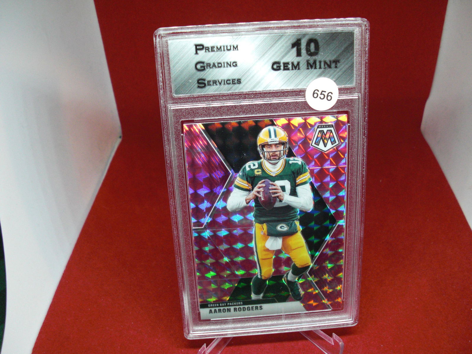 PGS gem 10 Aaron Rodgers pink mosaic (1 of 1)