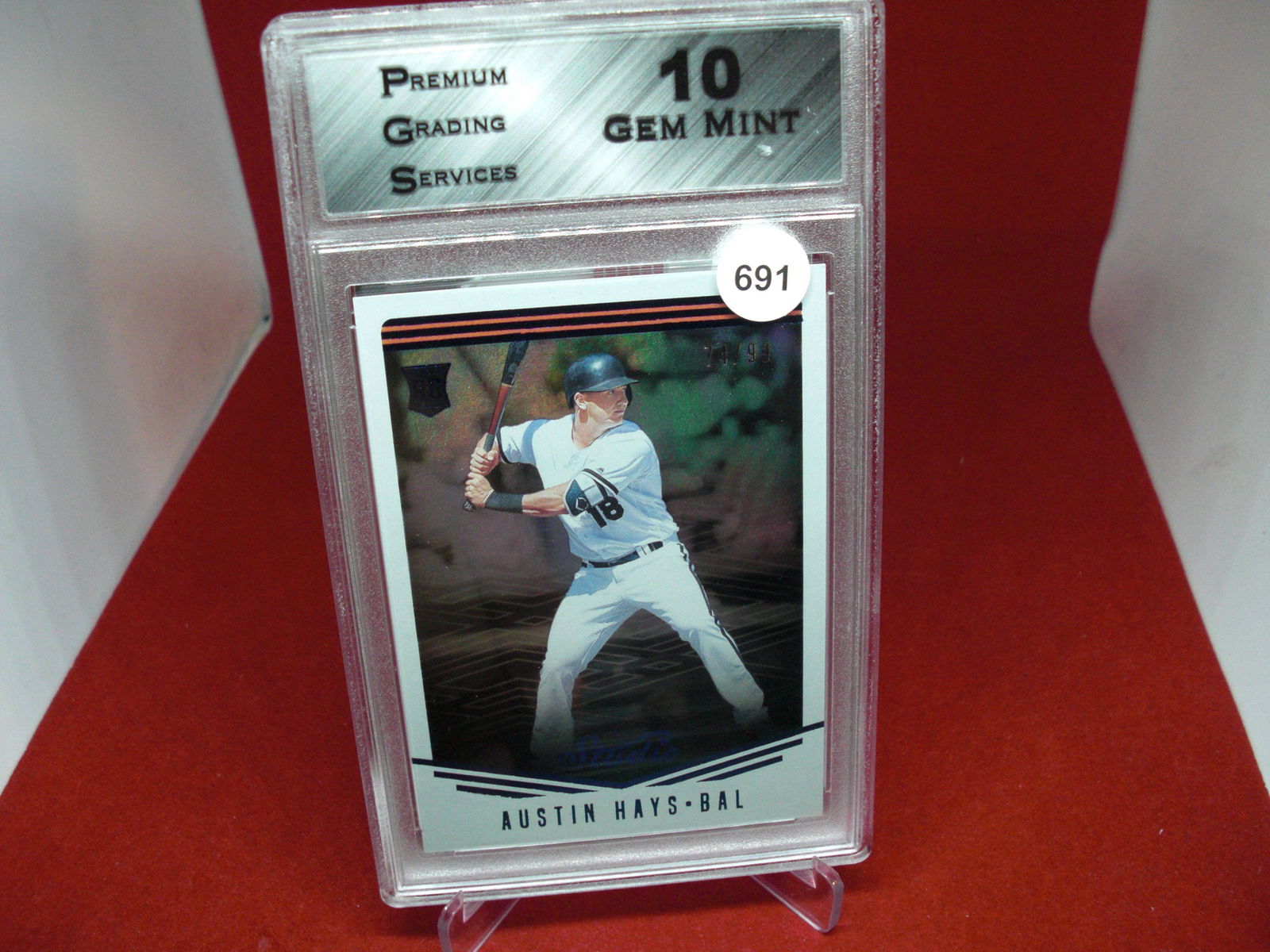 PGS gem 10 Austin Hayes rookie card 74/99 (1 of 1)