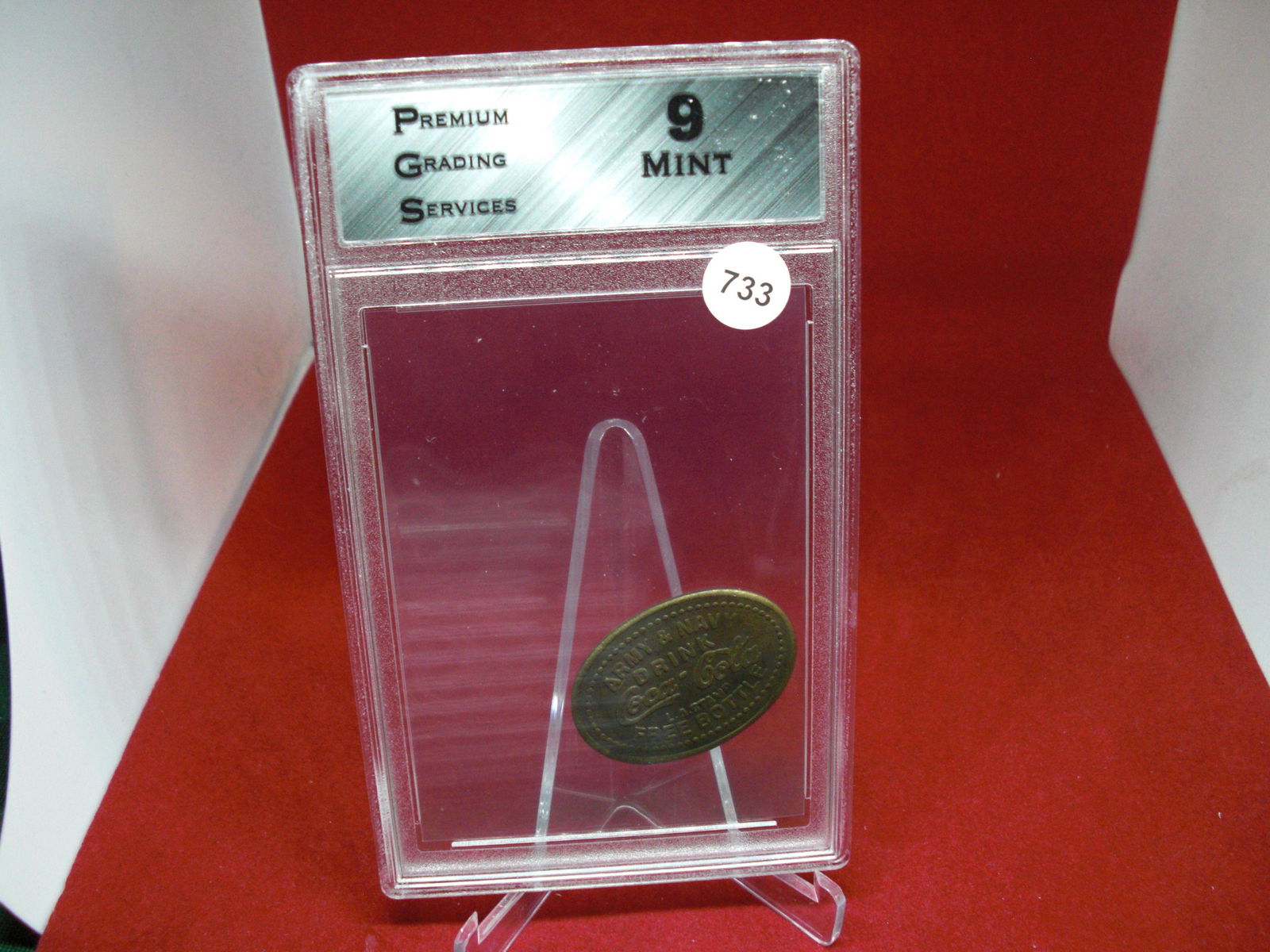 PGS gem 10 army navy game brass coke token (1 of 1)