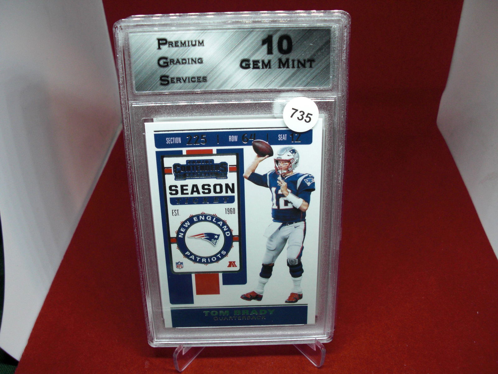 PGS gem 10 tom brady season ticket (1 of 1)