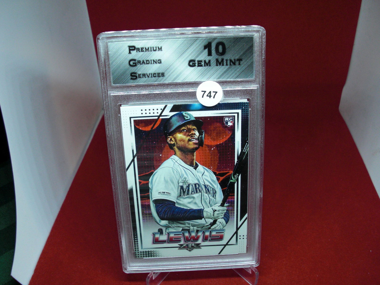 PGS gem 10 kyle lewis topps fire rookie (1 of 1)