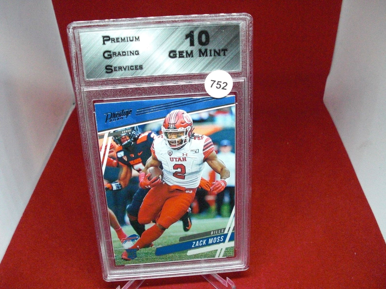 PGS gem 10 zack moss rookie (1 of 1)