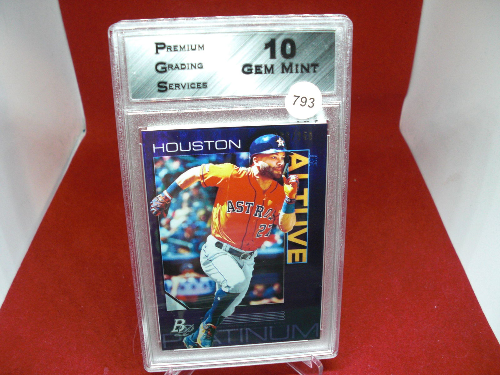 PGA gem 10 Jose Altuve Bowman platinum 166/250 (1 of 1)