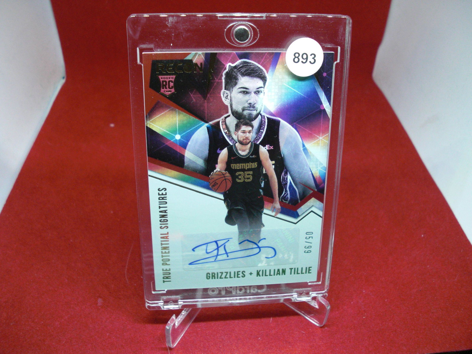 killian tillie recon rookie auto 05/99: killian tillie recon rookie auto 05/99