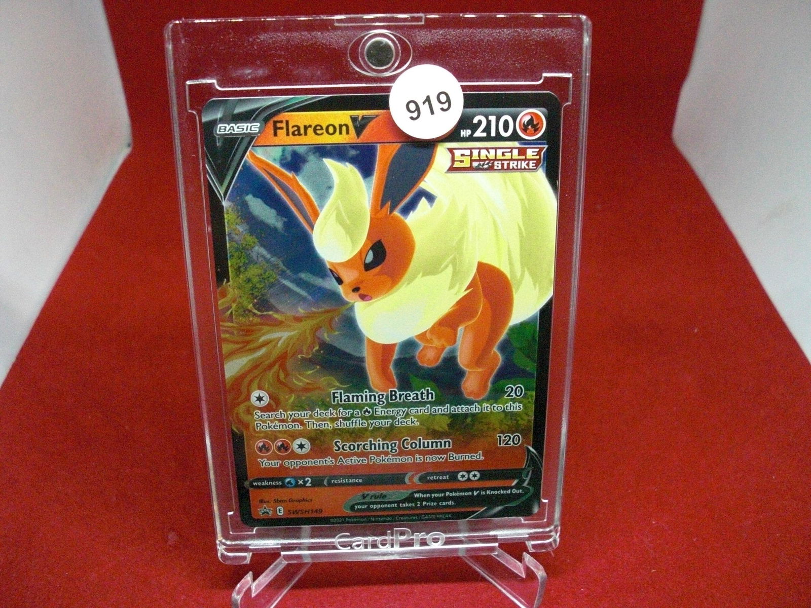 flareon v pokemon full art: in one touch holder