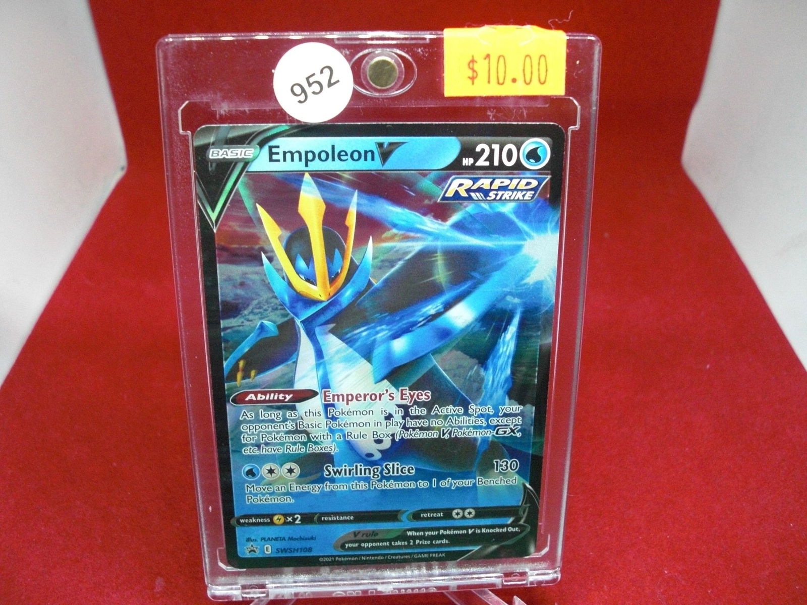 empoleon v pokemon full art: in one touch holder