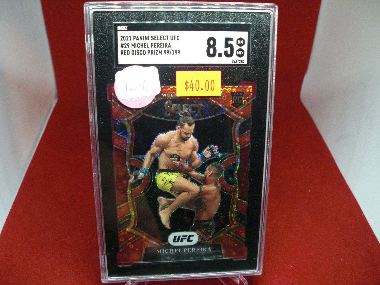 sgc 8.5 michael pereira red select prizm 099/199 (1 of 1)