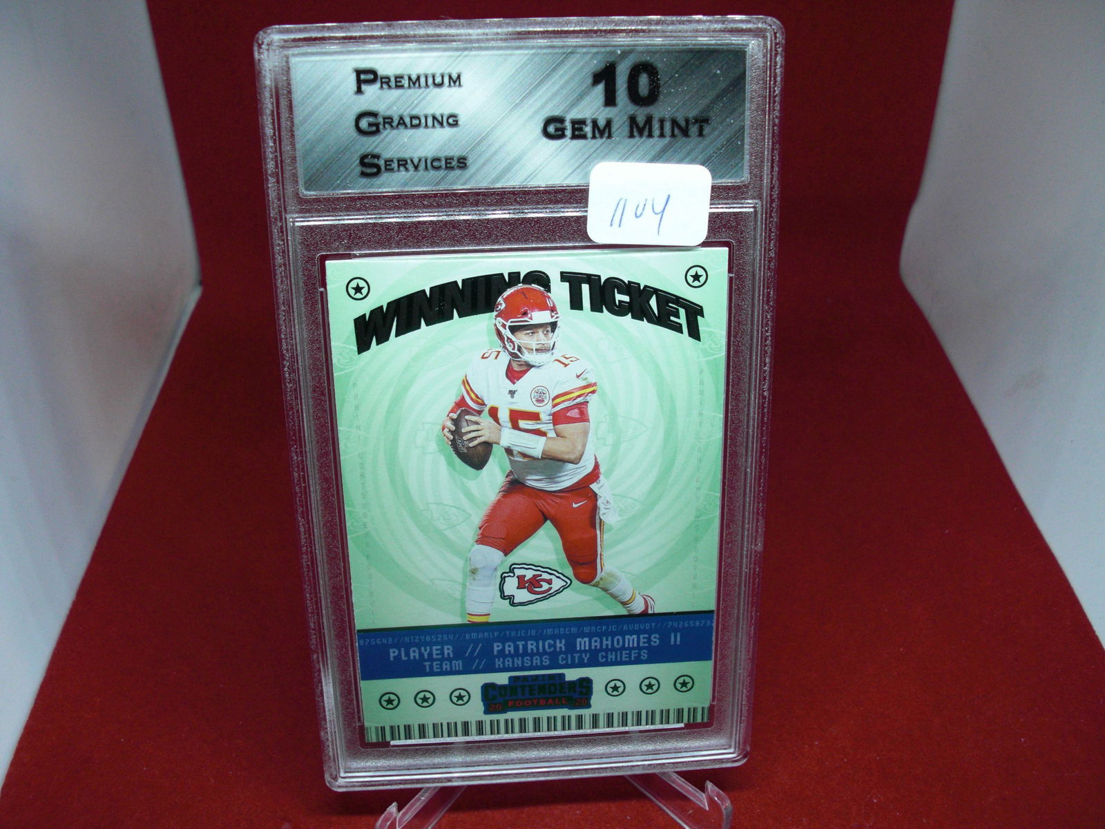 PGS 10 patrick mahomes winning ticket (1 of 1)