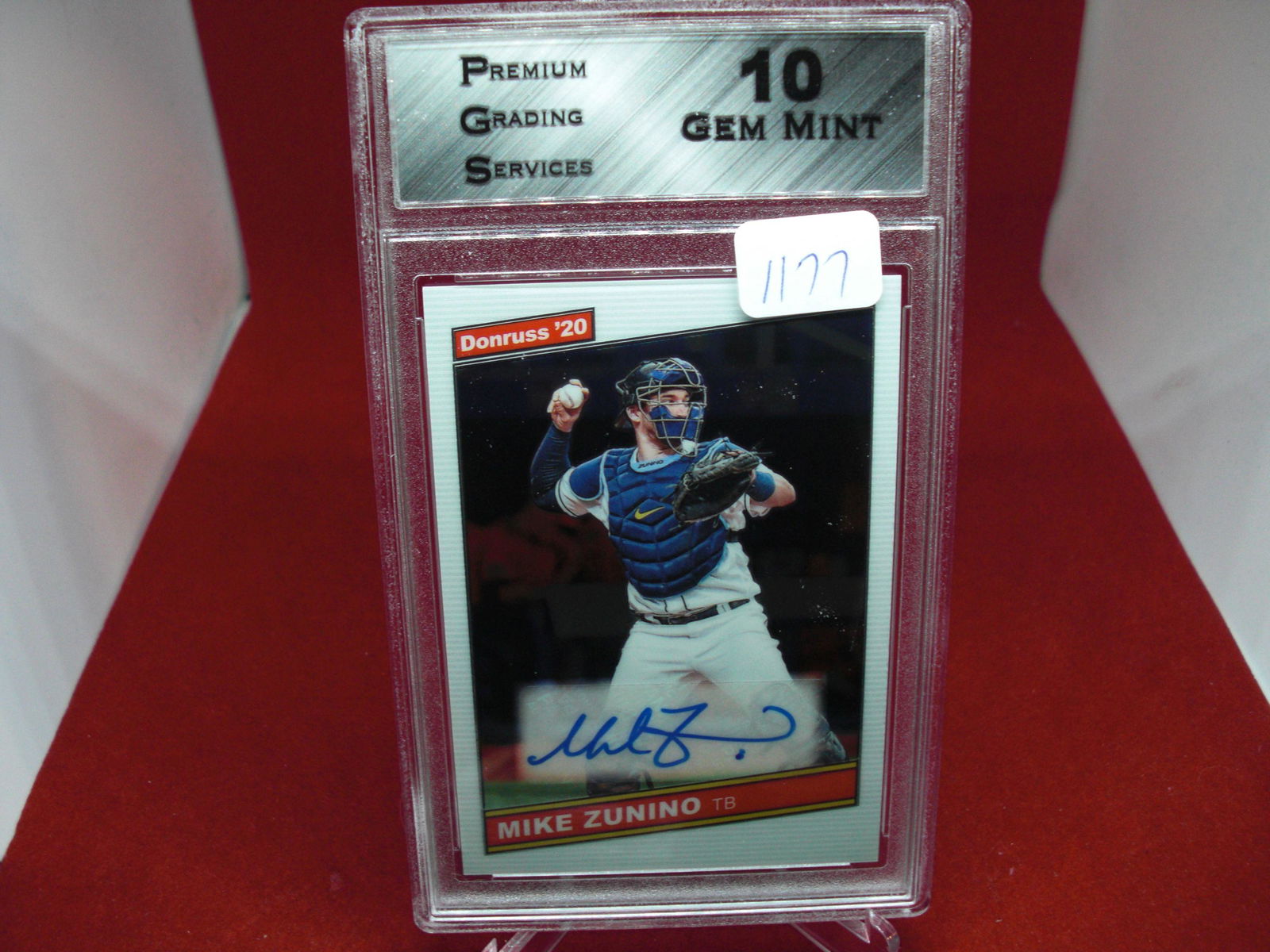 PGS 10 Mike Zunino autographed card (1 of 1)