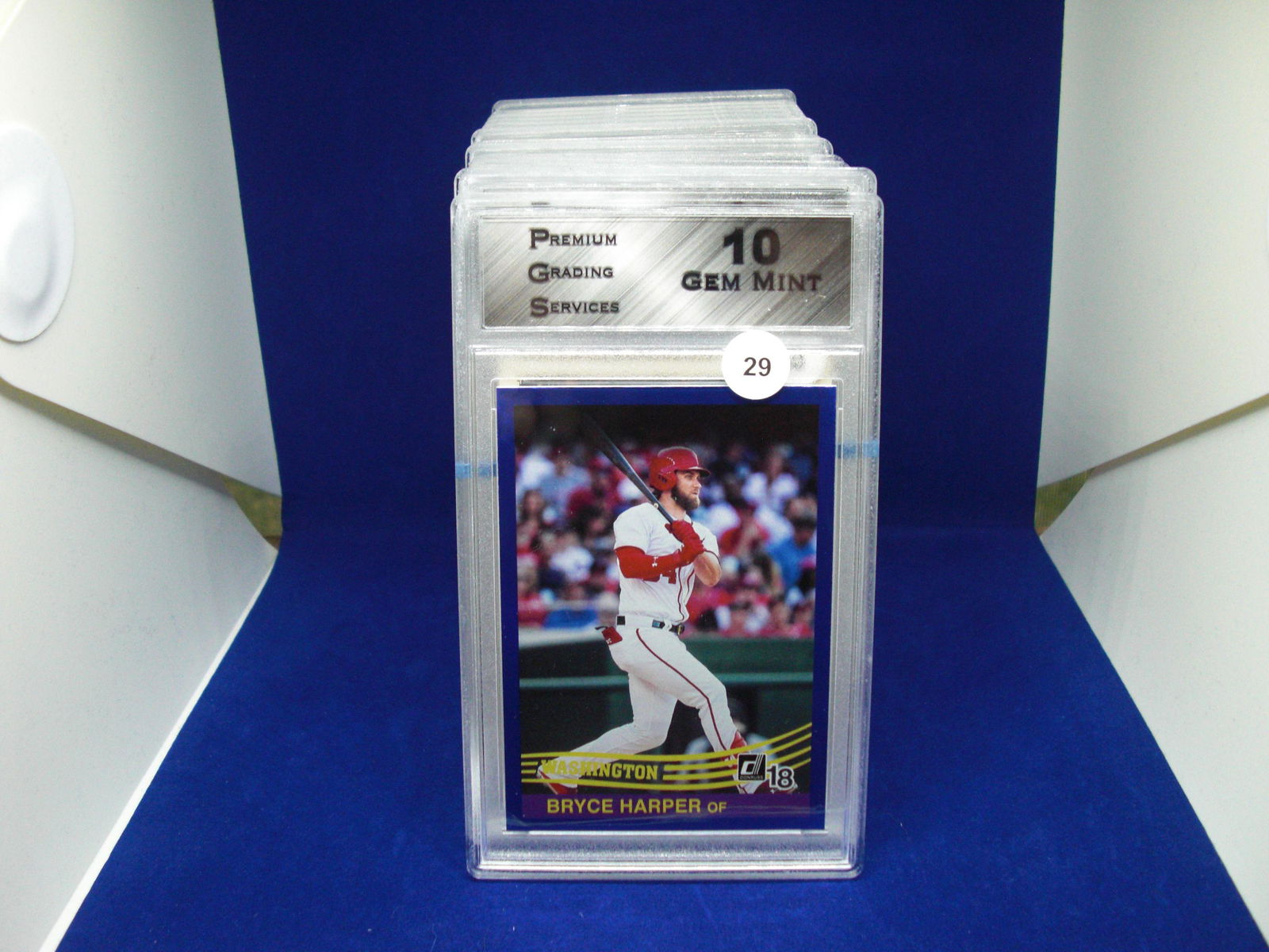 PGS Gem 10 bryce harper 2018 blue foil (1 of 1)