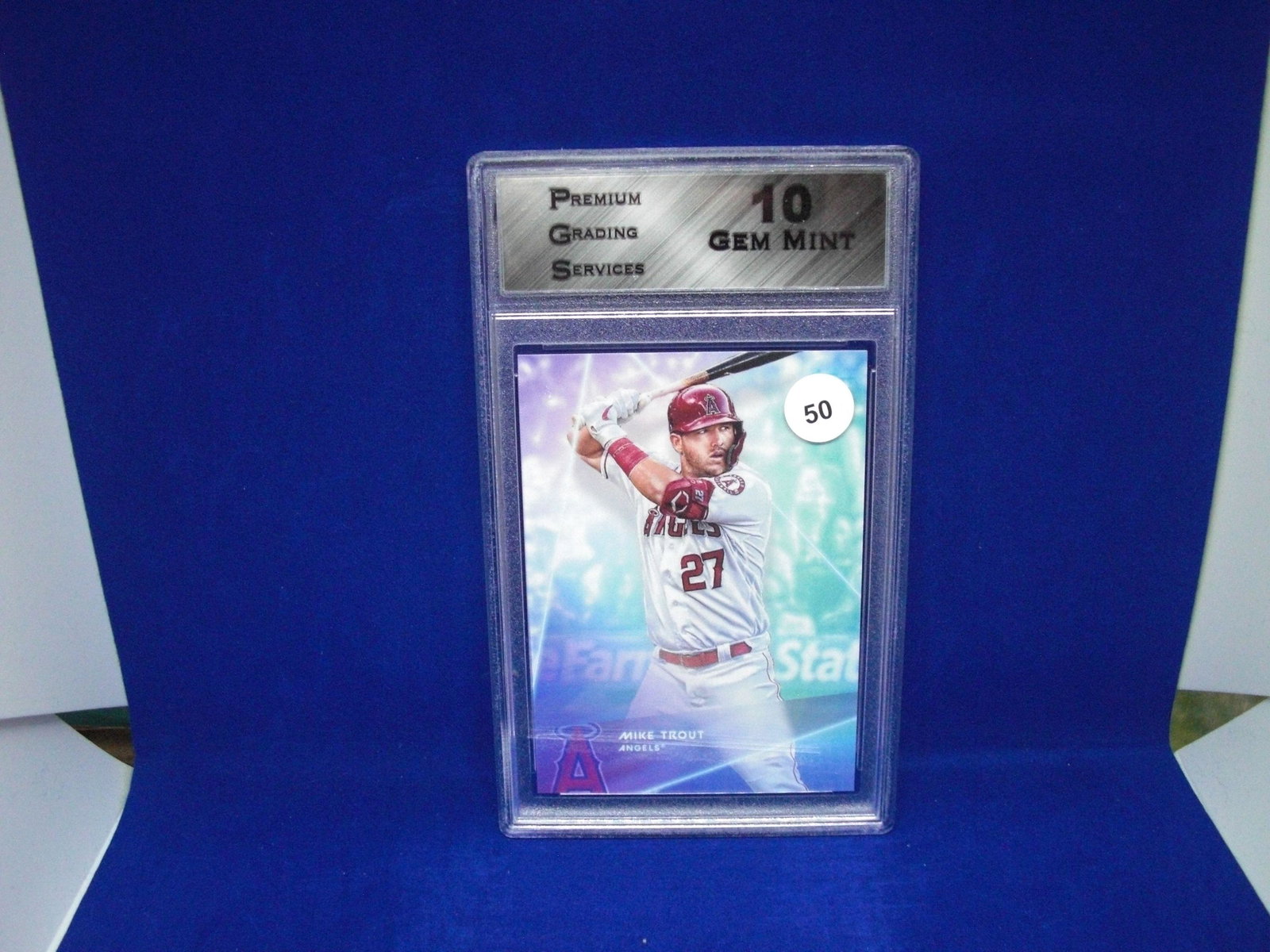 PGS Gem 10 mike trout topps x steve aoki (1 of 1)