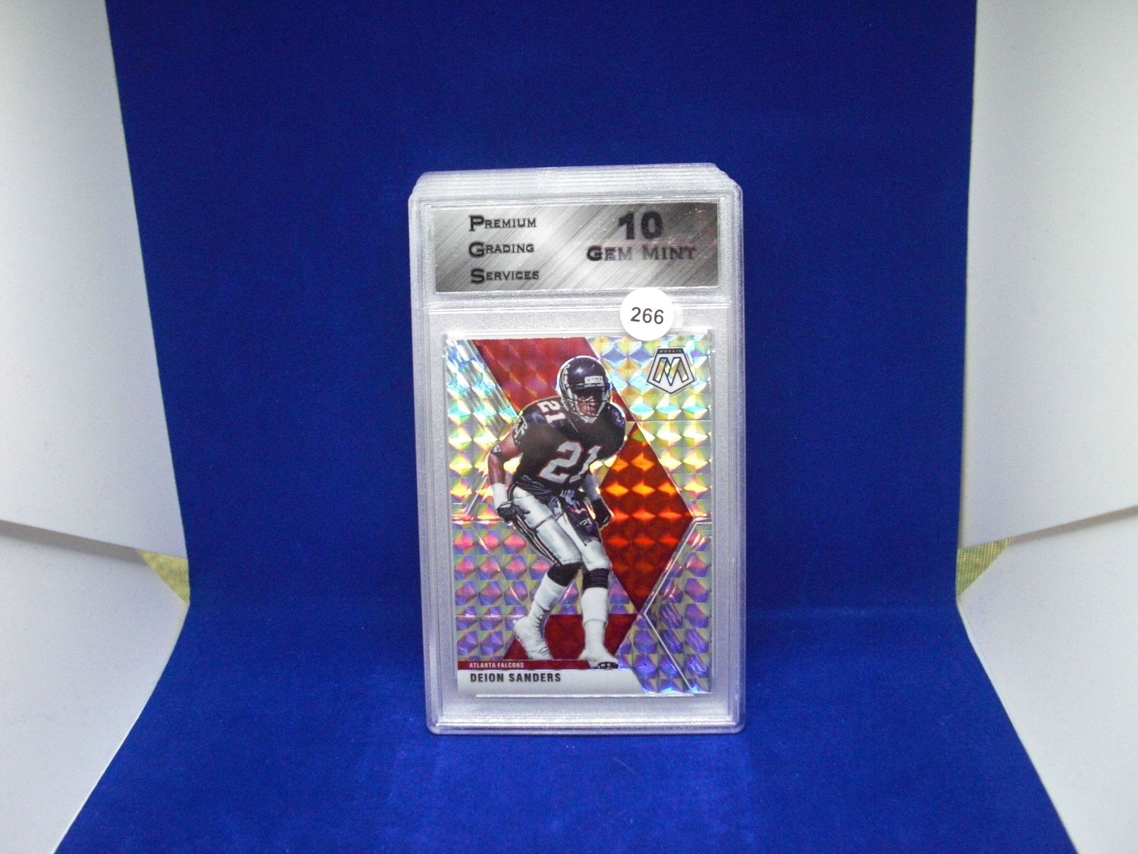 PGS gem 10 deion sanders silver mosaic (1 of 1)