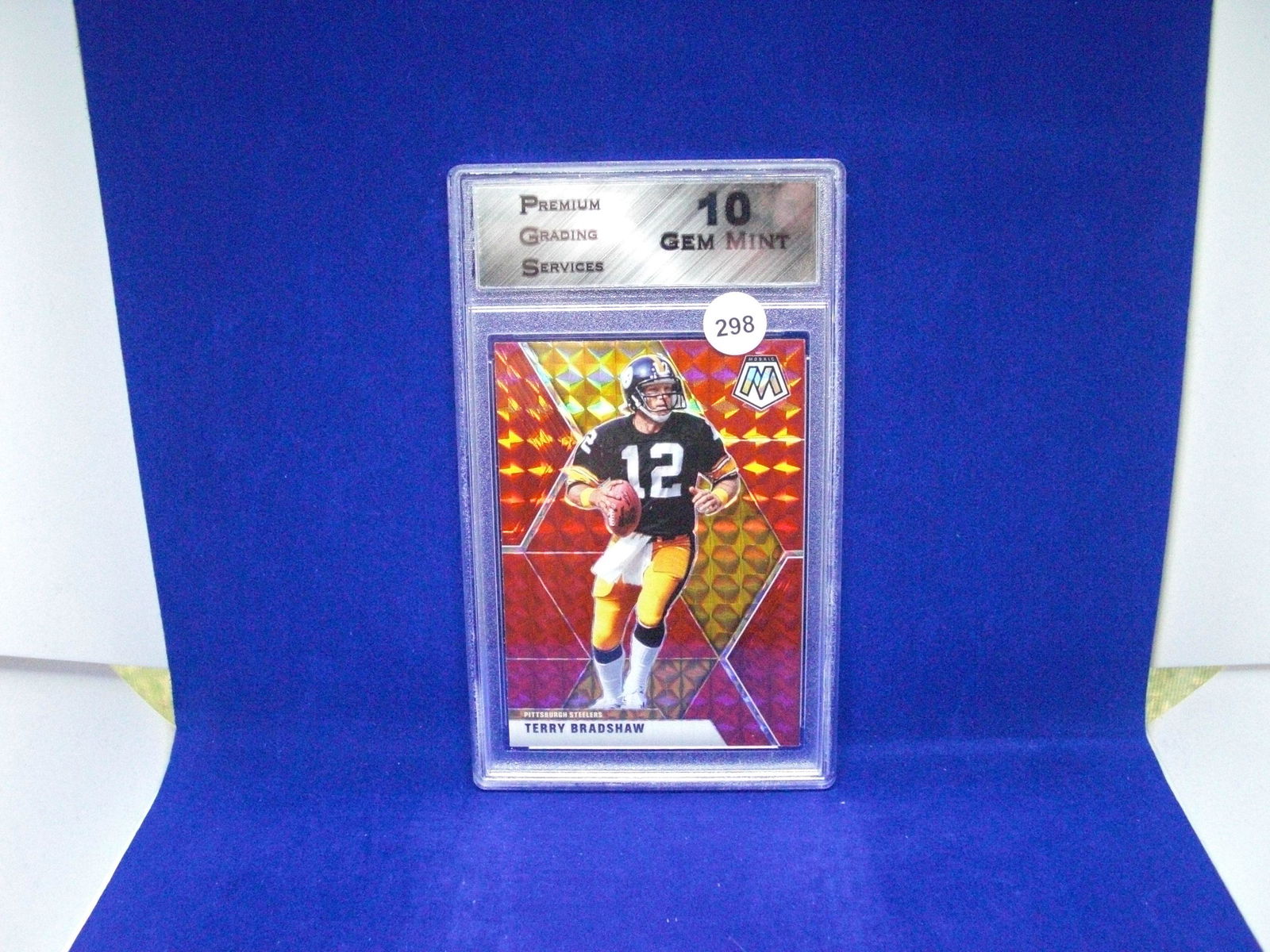 PGS gem 10 terry Bradshaw red mosaic (1 of 1)