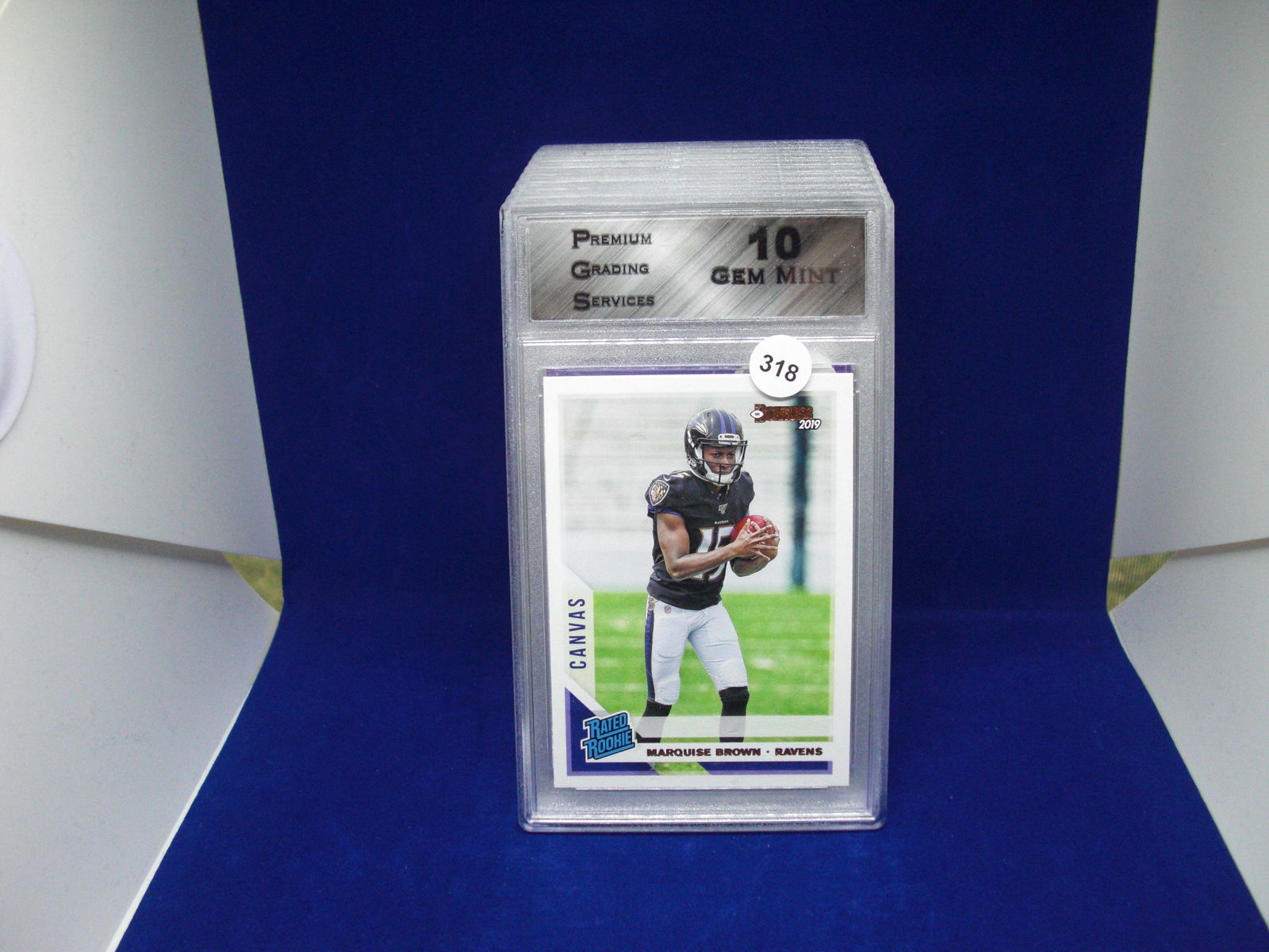 PGS gem 10 marquise brown canvas rated rookie (1 of 1)