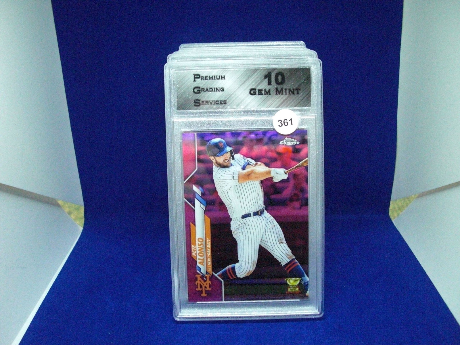 PGS 10 Pete Alonso pink refractor (1 of 1)