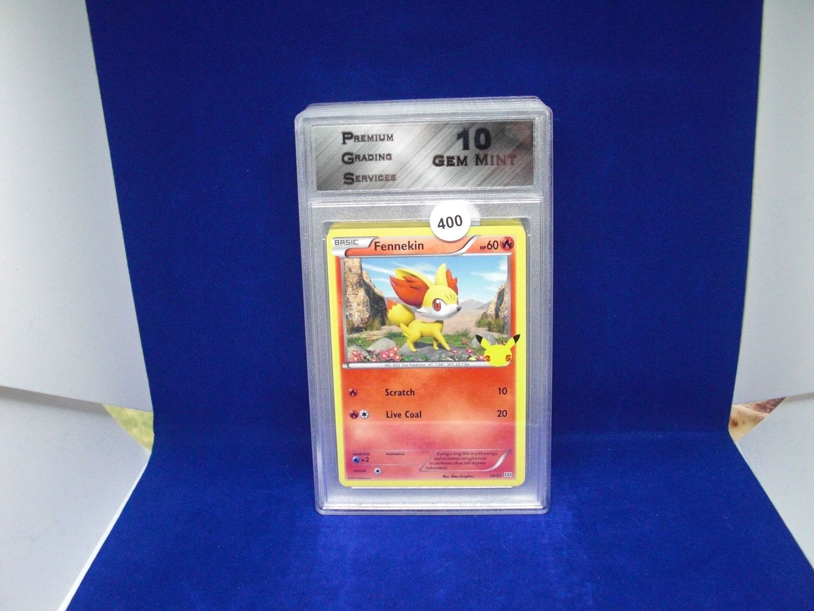 PGS 10 fennekin pokemon card (1 of 1)