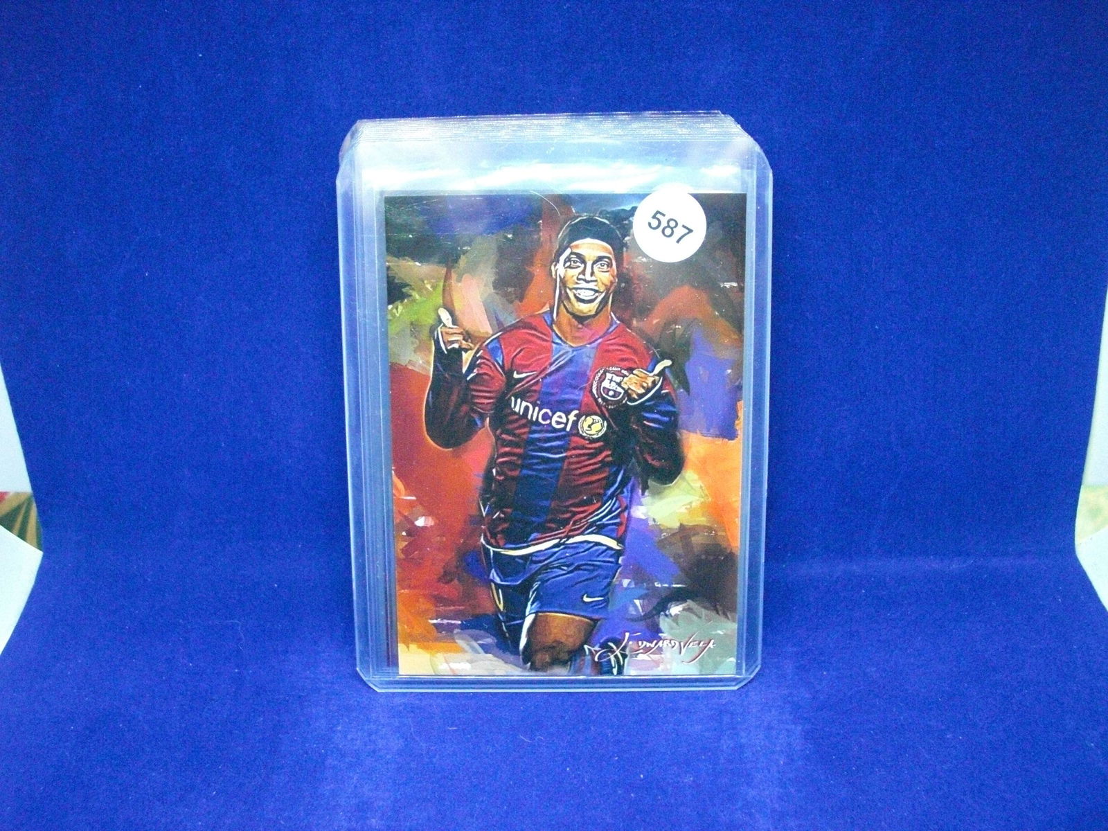 ronaldinho numbered sketch card 44/50 (1 of 1)