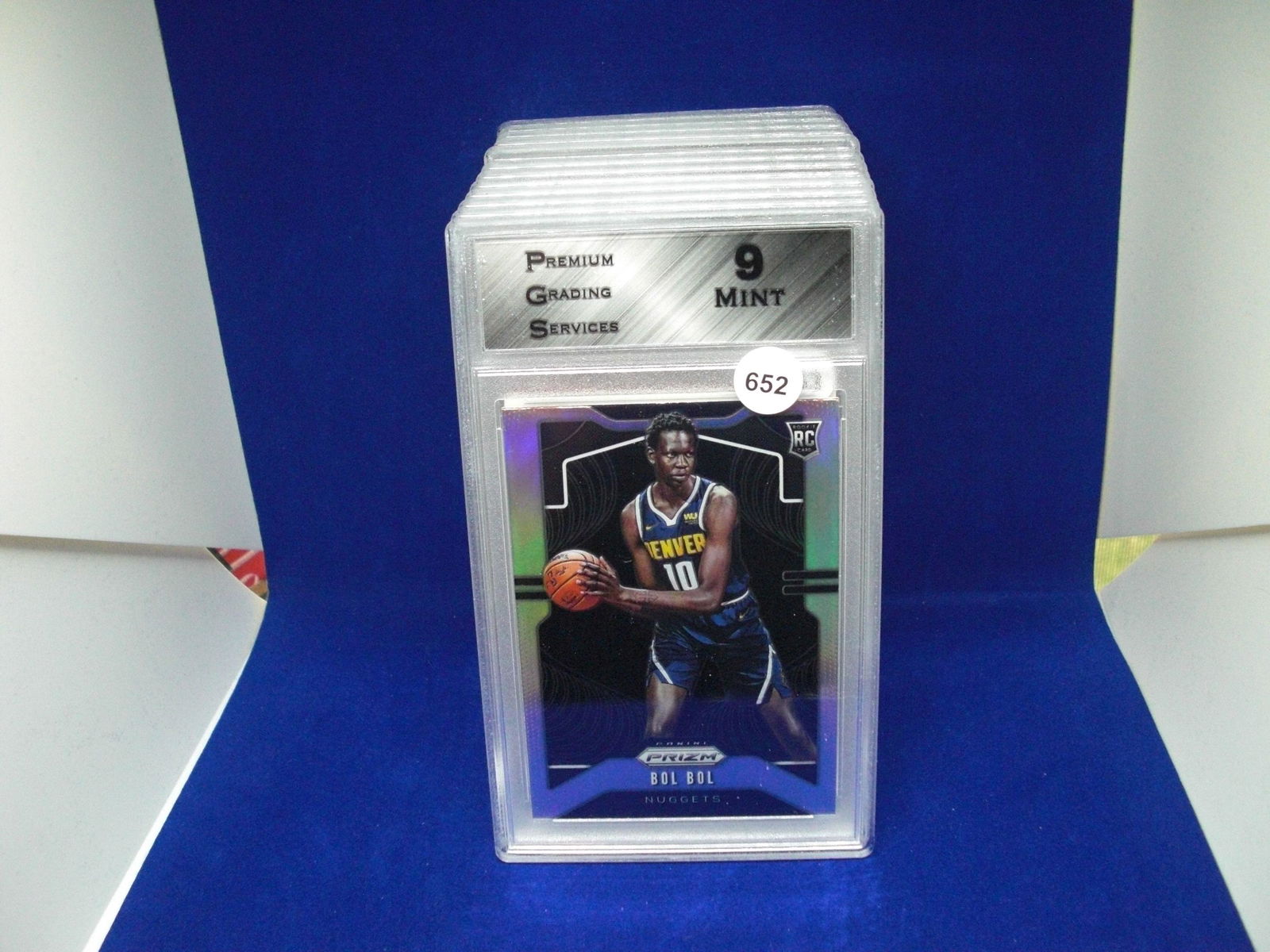 PGS 9 mint bol bol silver prizm rookie (1 of 1)
