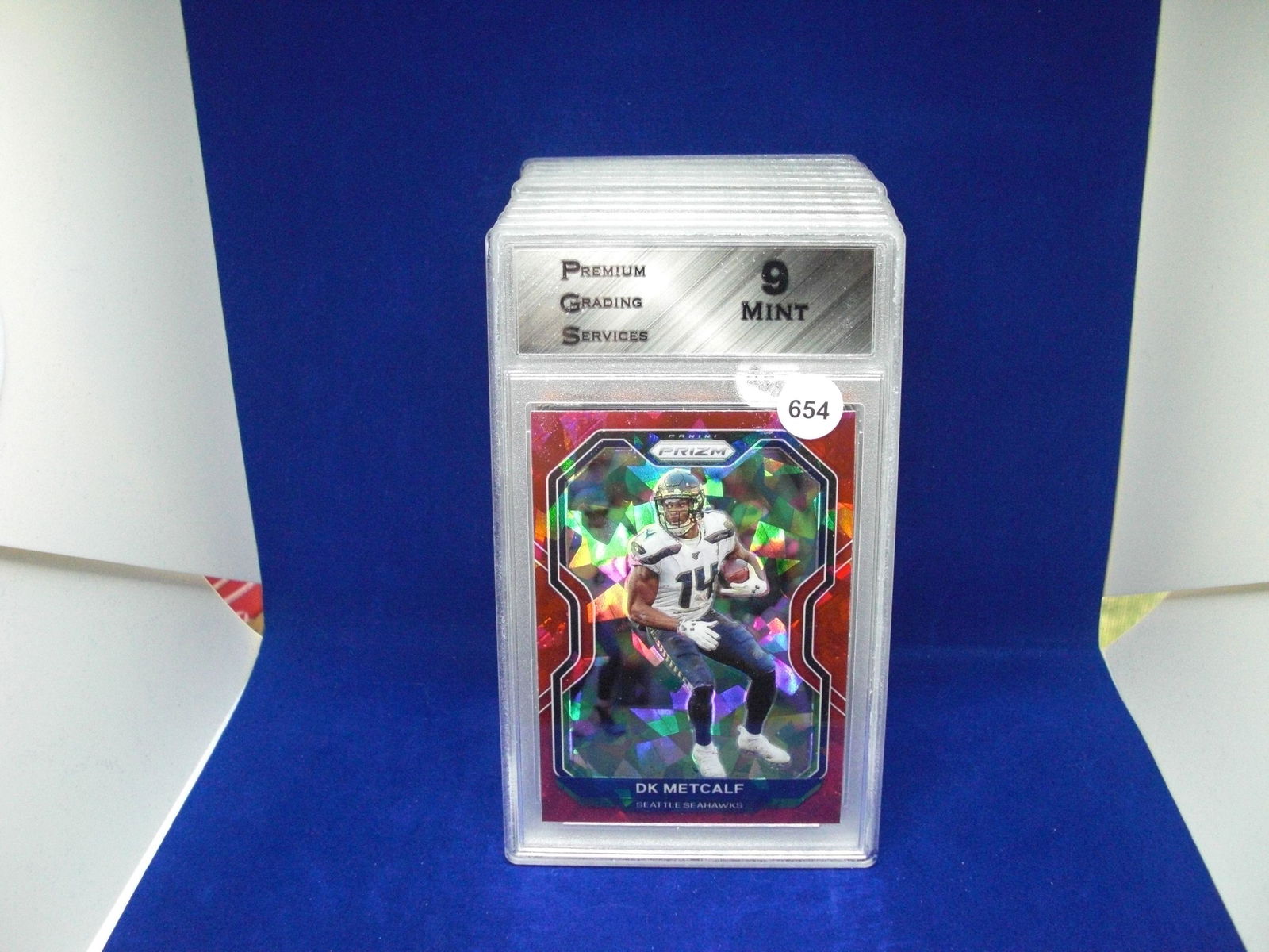 PGS 9 mint dk metcalf red cracked ice (1 of 1)