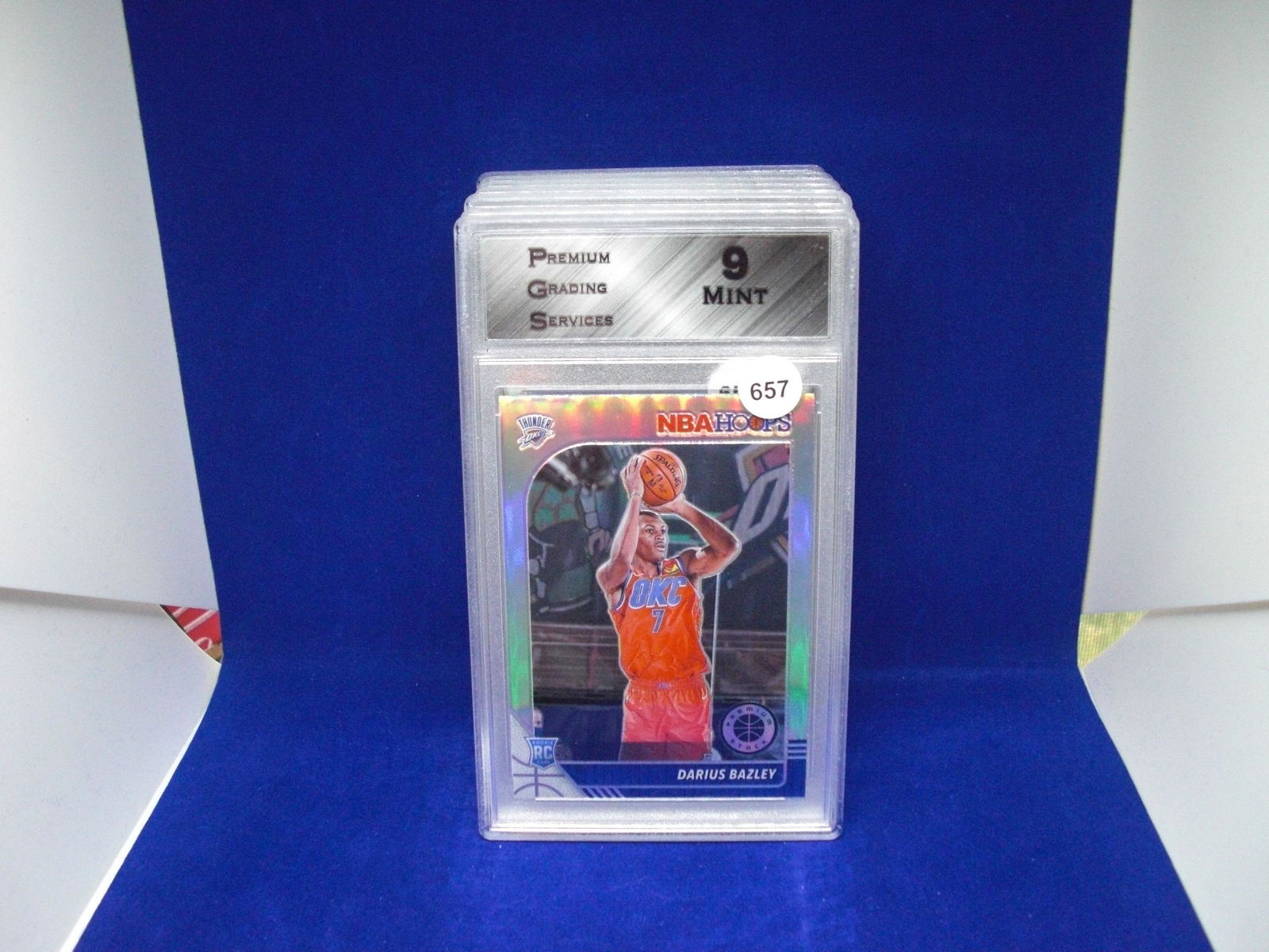 PGS 9 mint darius bazley silver holo rookie (1 of 1)