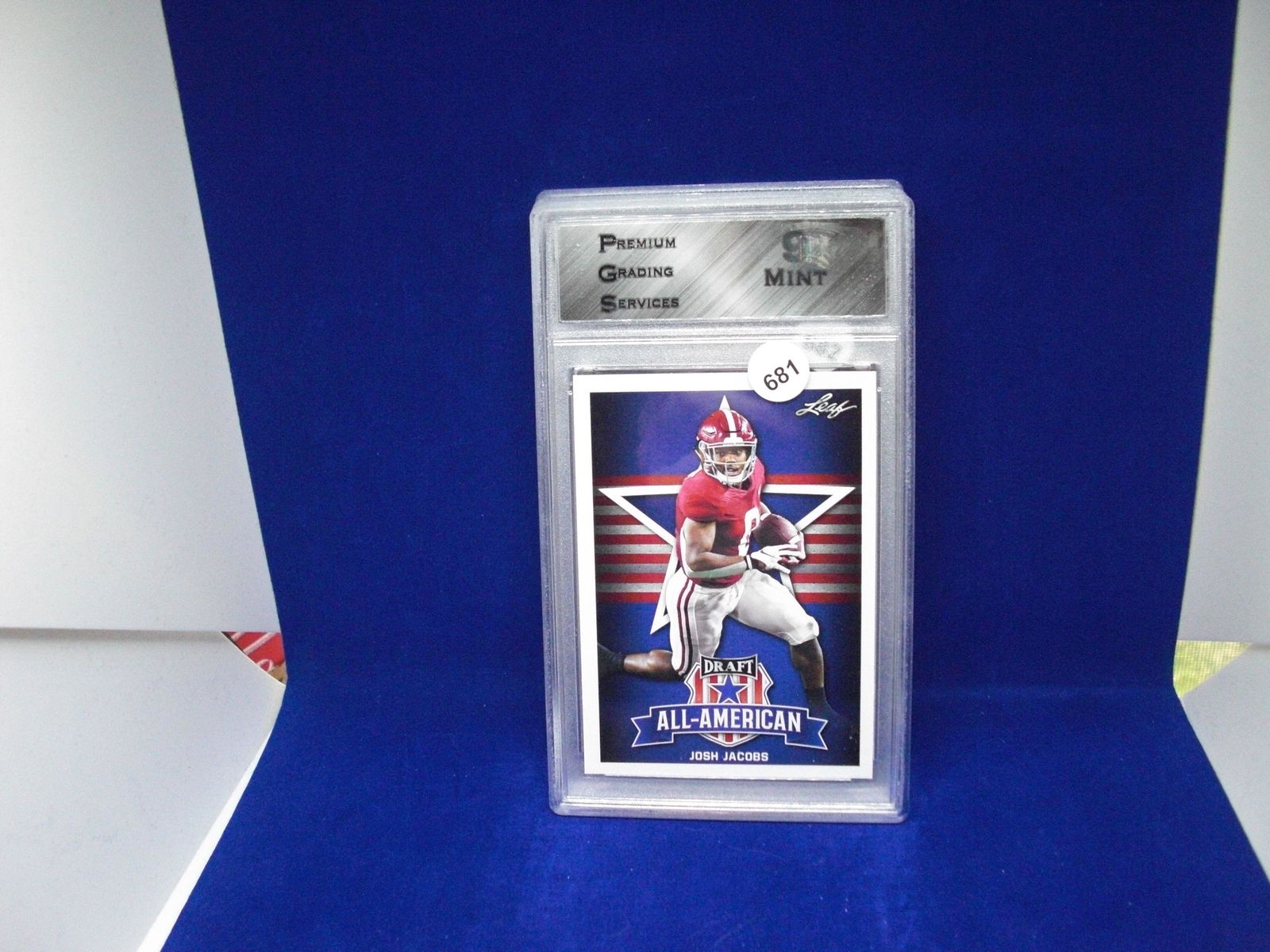 PGS 9 mint josh jacobs rookie (1 of 1)