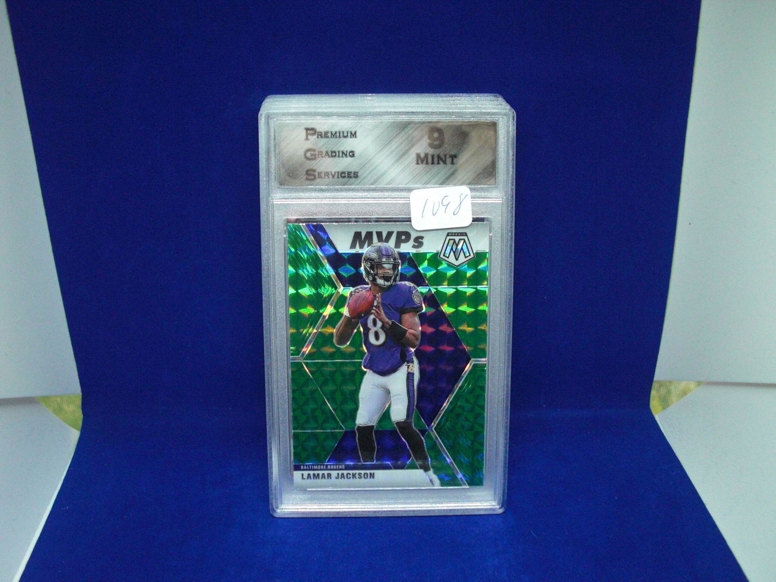 PGS 9 Lamar Jackson green mosaic (1 of 1)