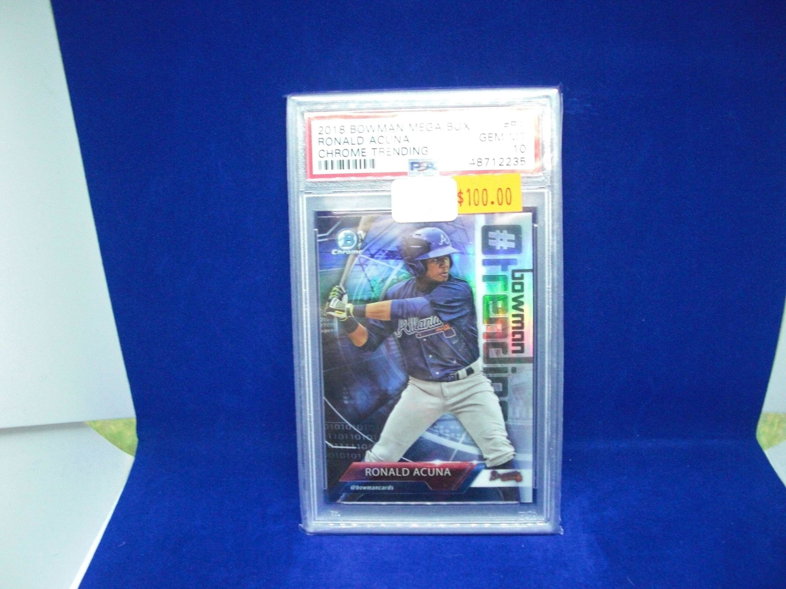psa gem 10 ronald acuna 2018 bowman mega box (1 of 1)