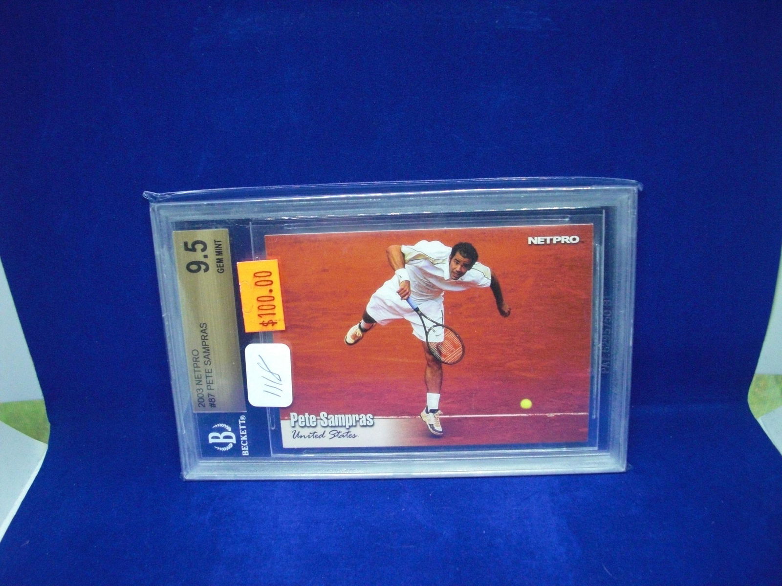 beckett graded 9.5 pete sampras rookie (1 of 1)
