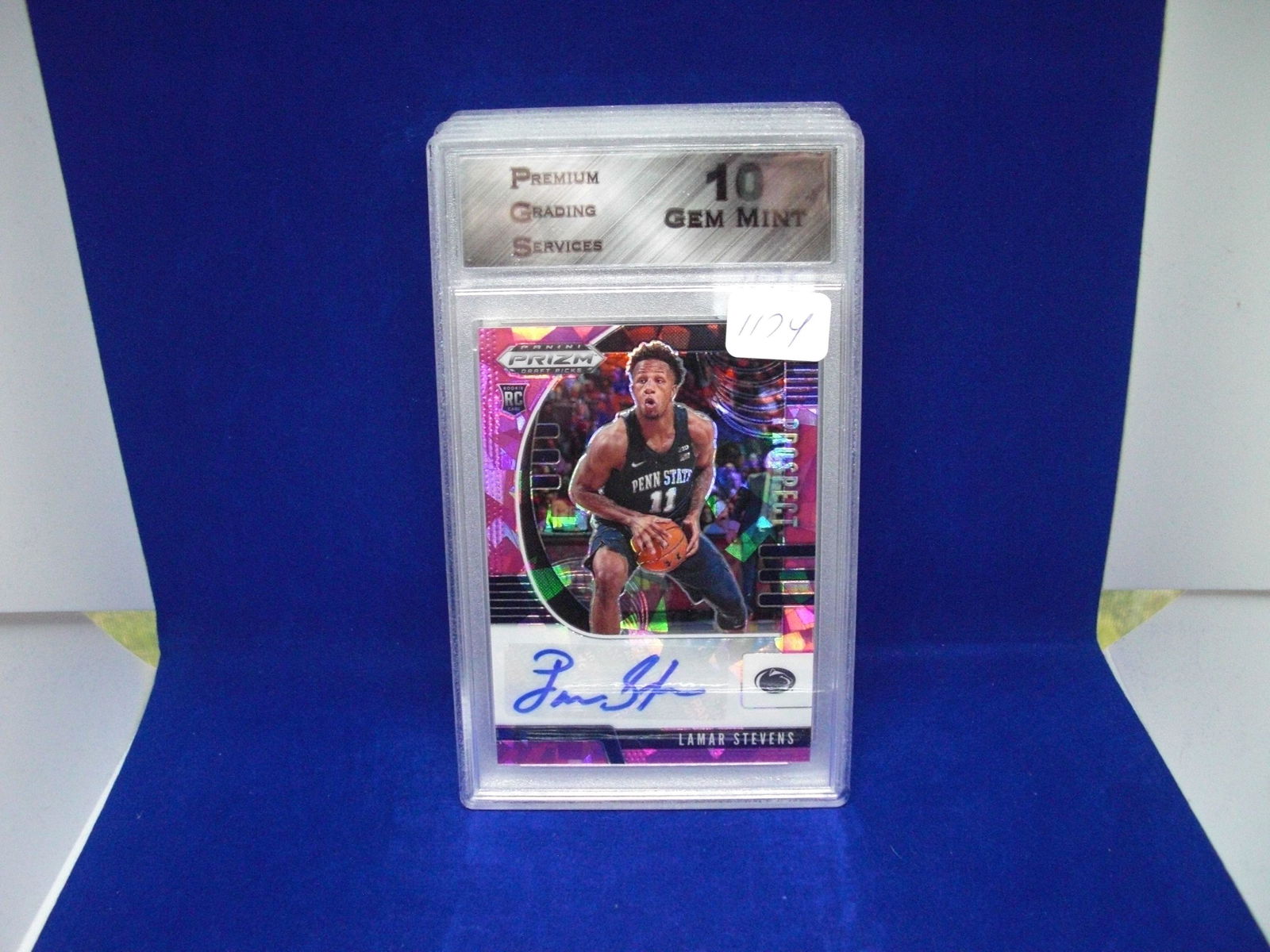 pgs 10 lamar stevens pink ice auto (1 of 1)