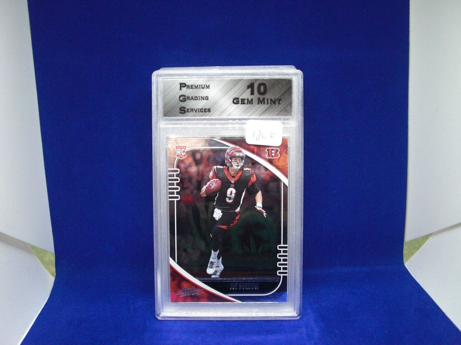 PGS gem 10 joe burrow rookie card (1 of 1)