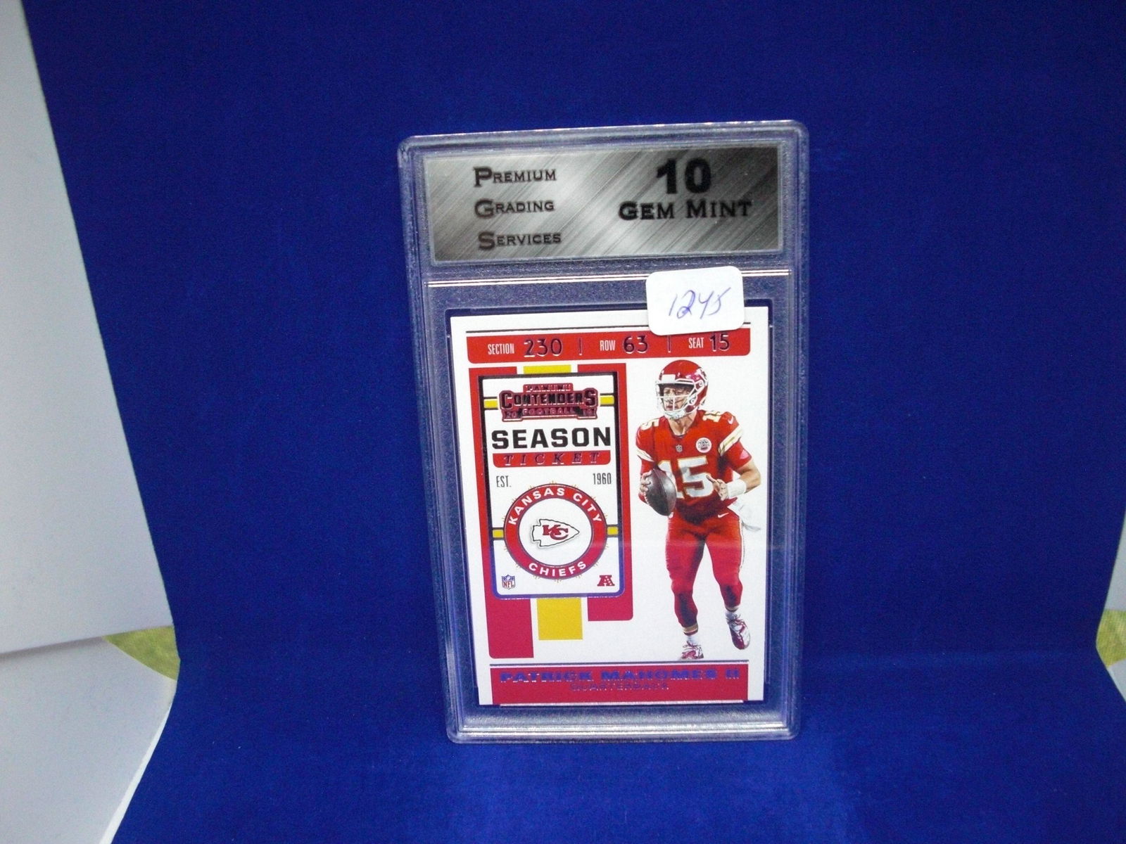 PGS gem 10 Patrick mahomes season ticket (1 of 1)
