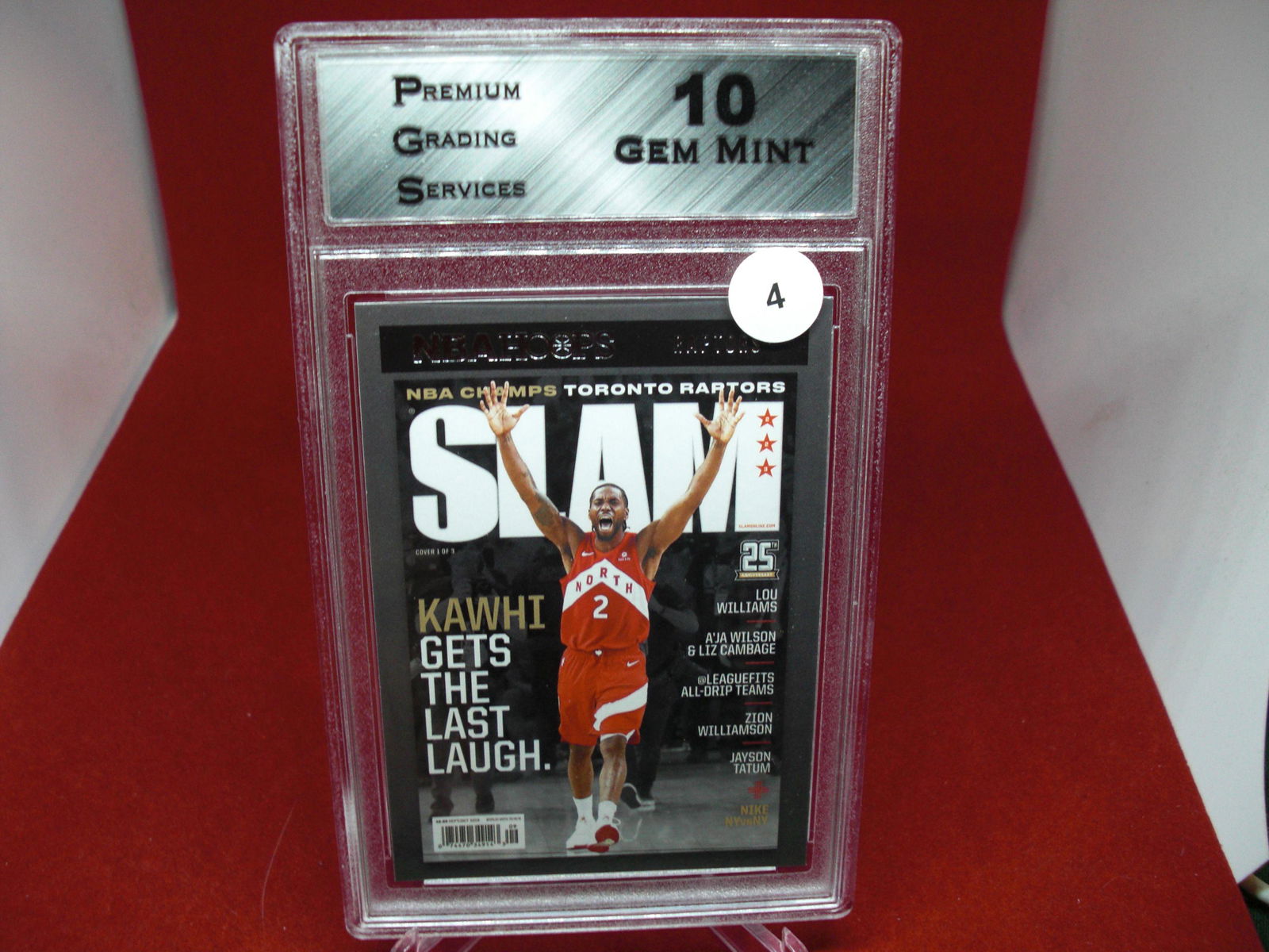 pgs graded kawhi leonard slam mint 10 (1 of 1)