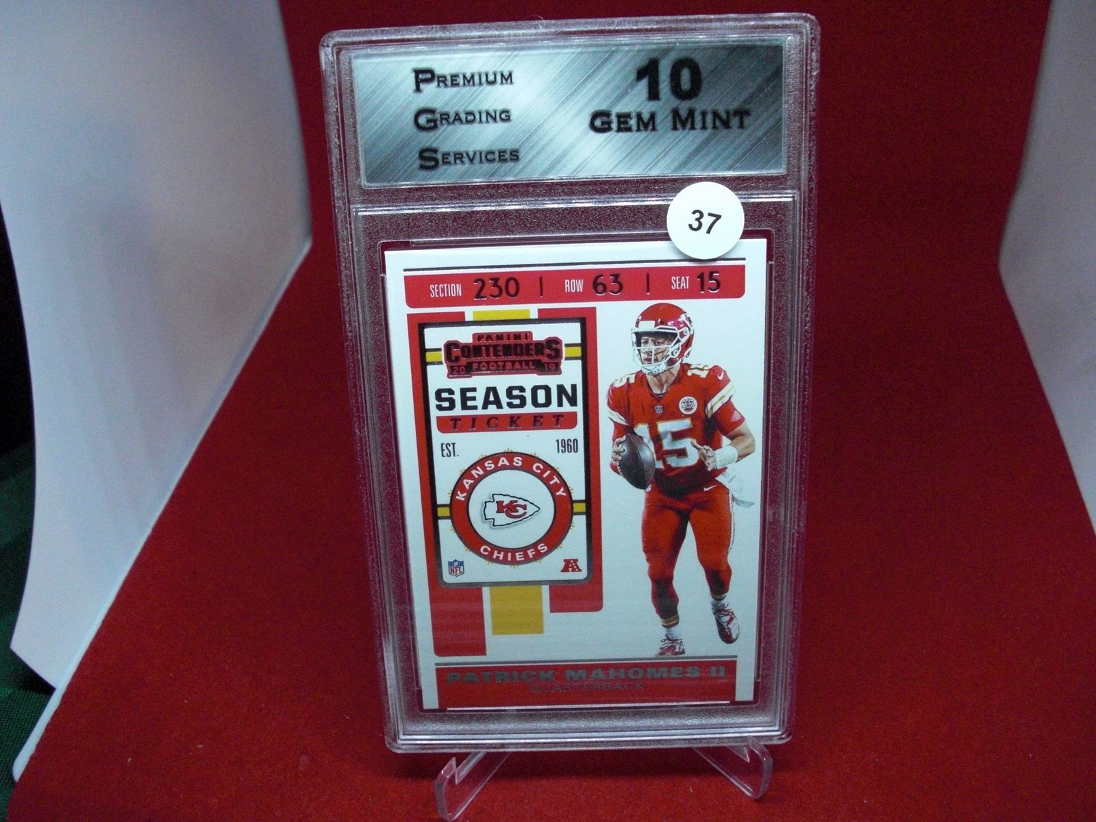 pgs graded patrick mahomes mint 10 (1 of 1)