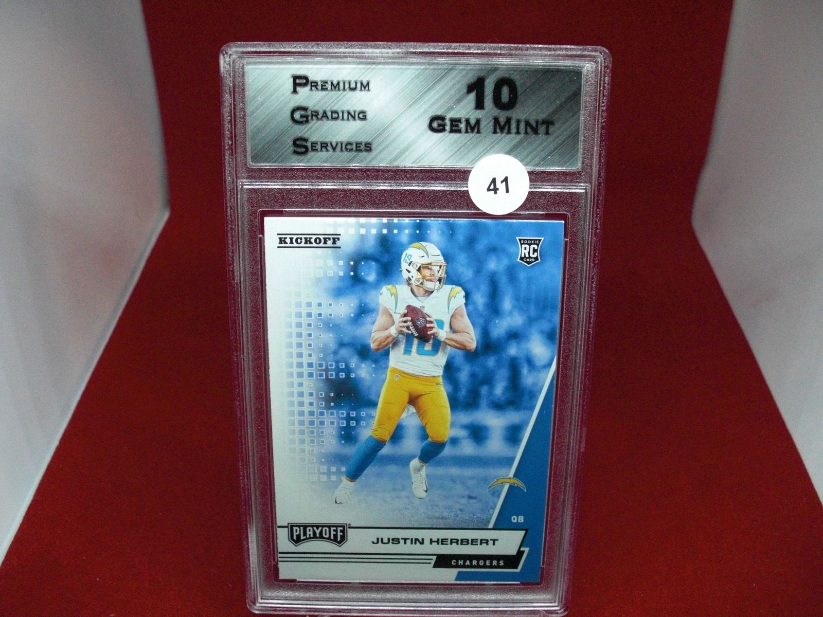 pgs graded justin herbert mint 10 (1 of 1)