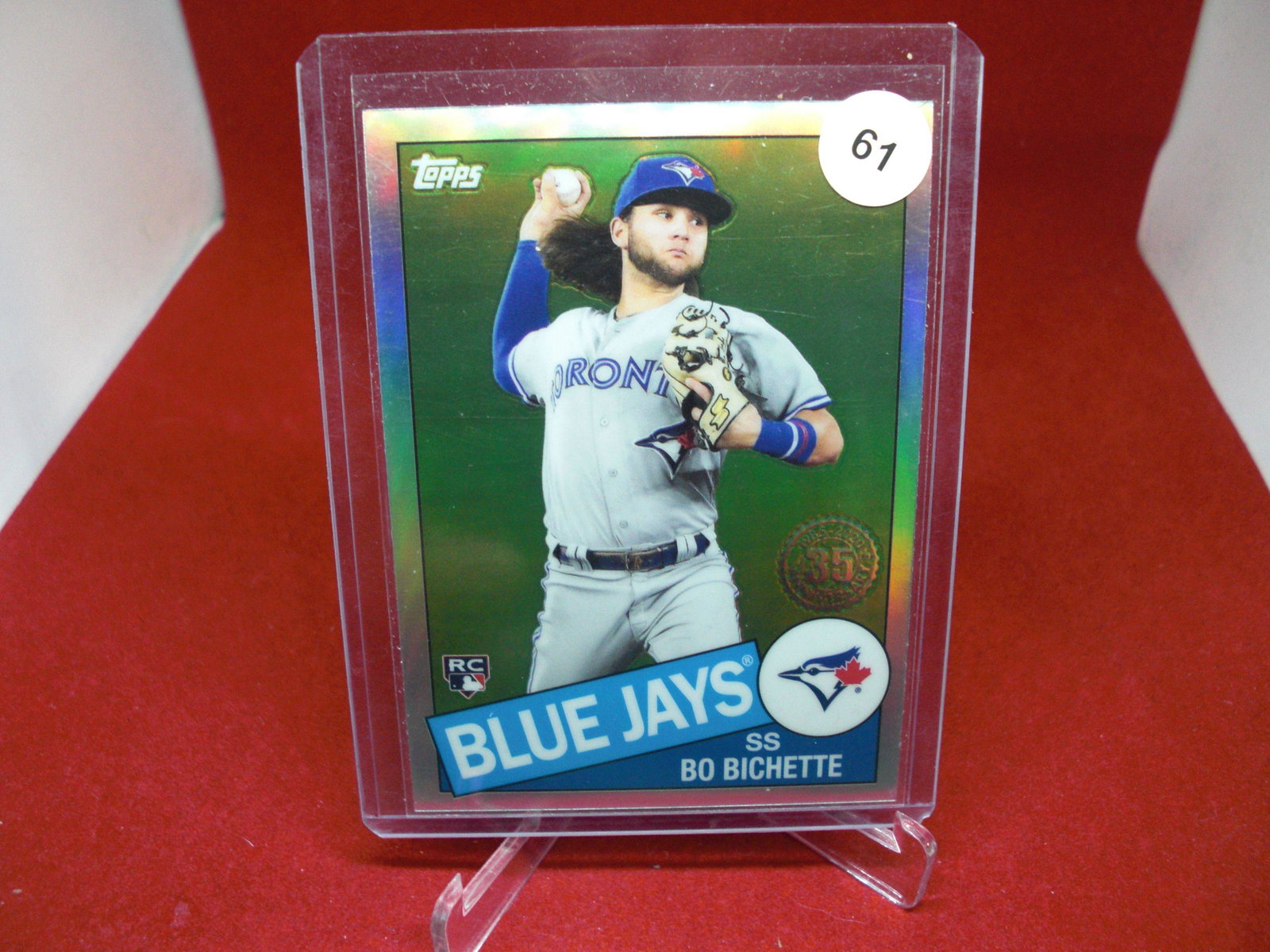 bo bichette rookie blue jays: in top loader